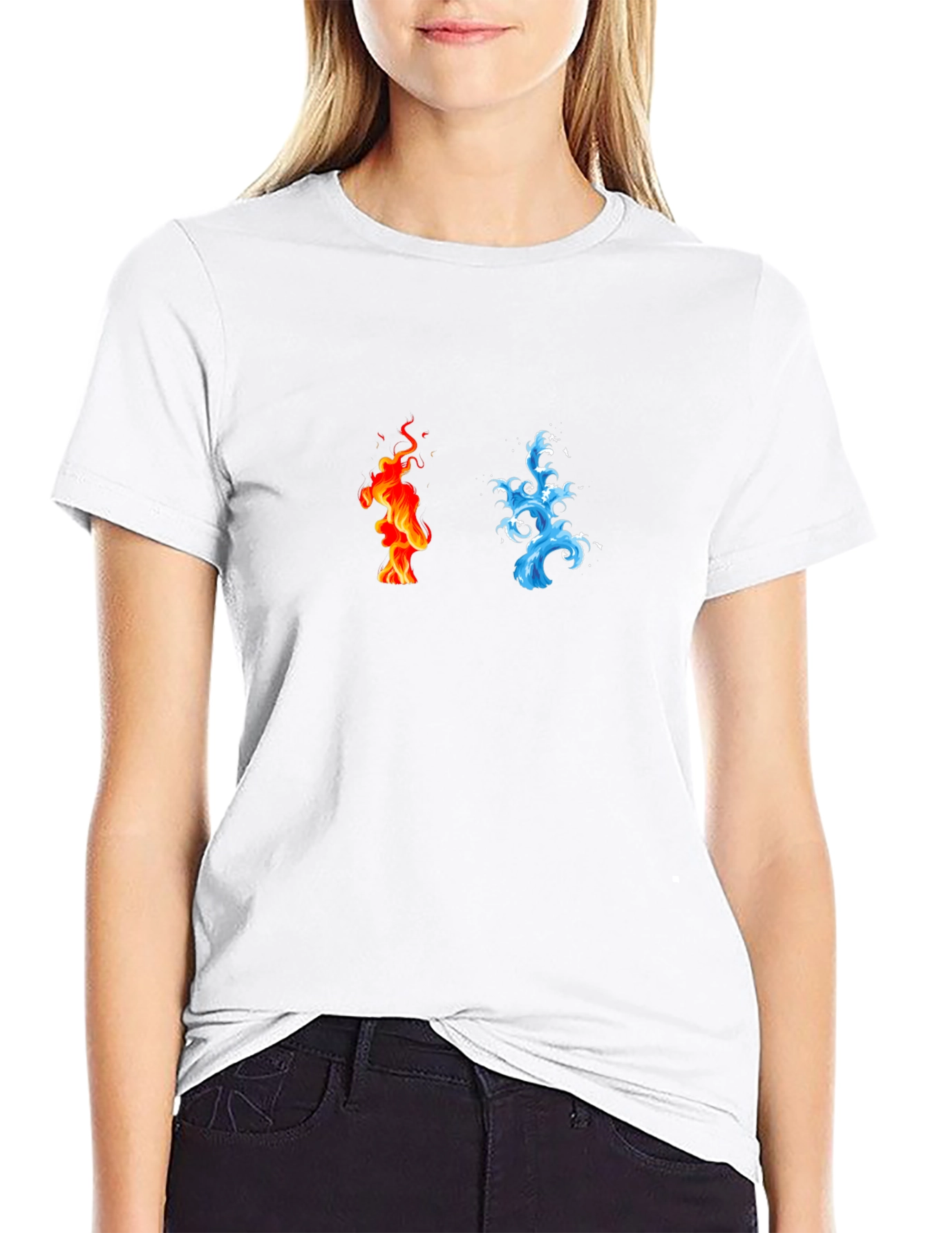 Elements T-Shirt - Fire and Water Design