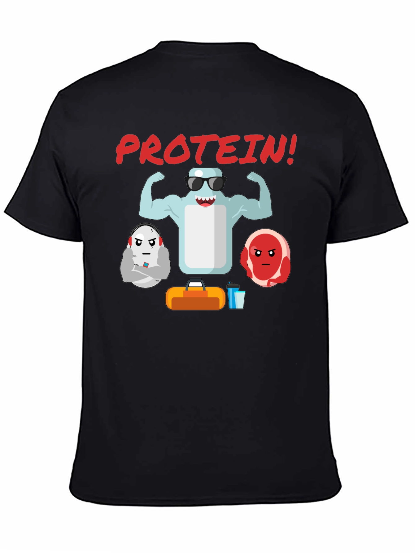 Protein Gym T-Shirt - Funny Workout Tee