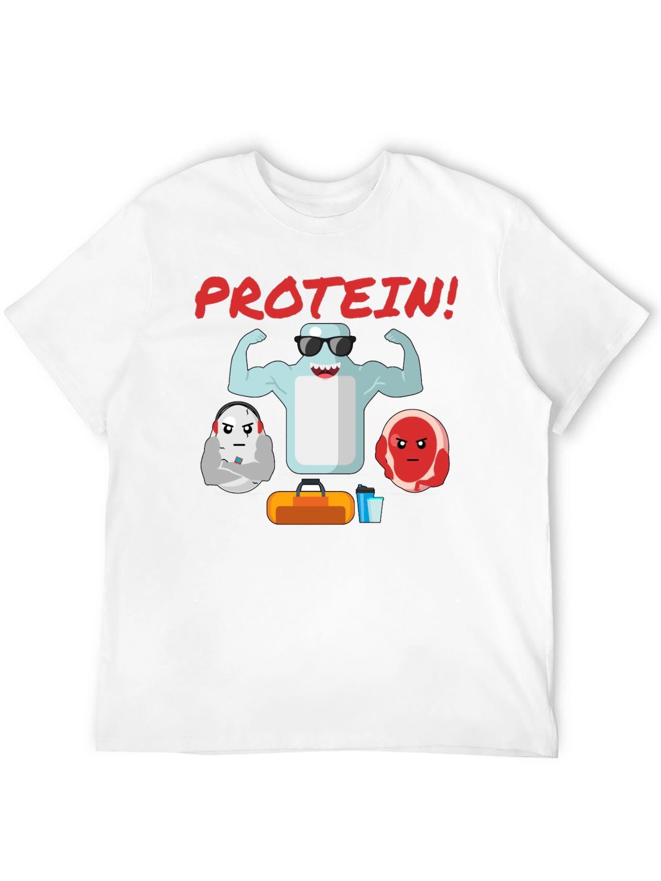 Protein Gym T-Shirt - Funny Workout Tee