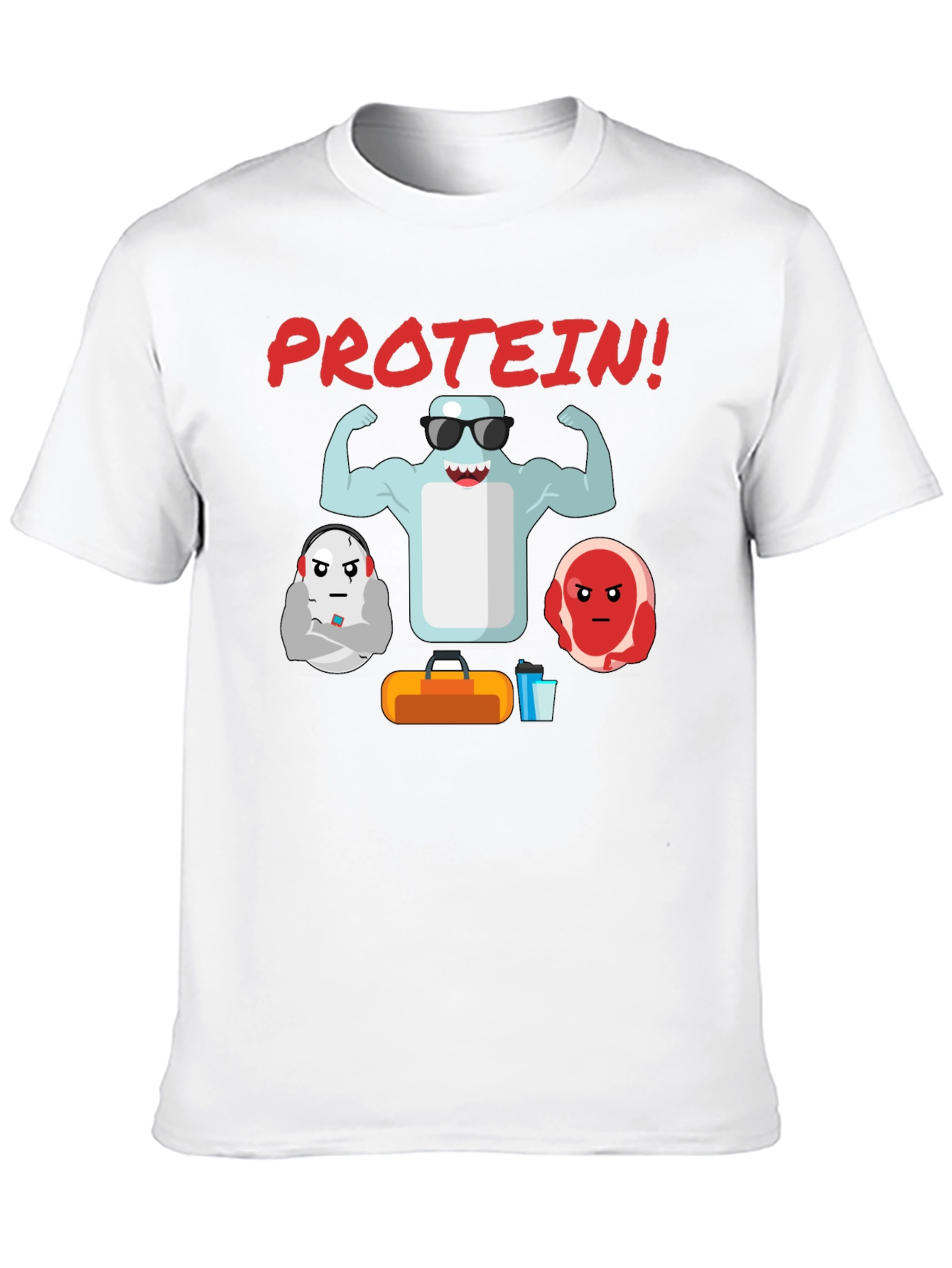 Protein Gym T-Shirt - Funny Workout Tee