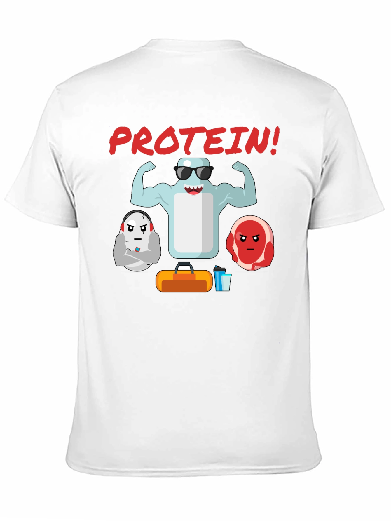 Protein Gym T-Shirt - Funny Workout Tee