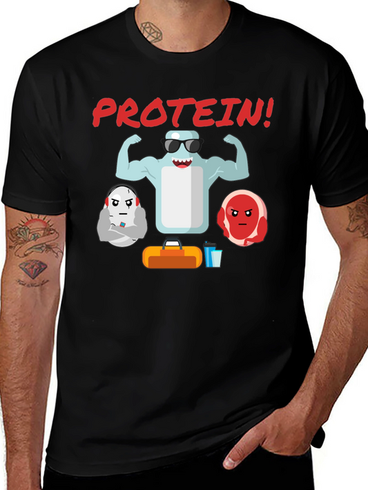 Protein Gym T-Shirt - Funny Workout Tee