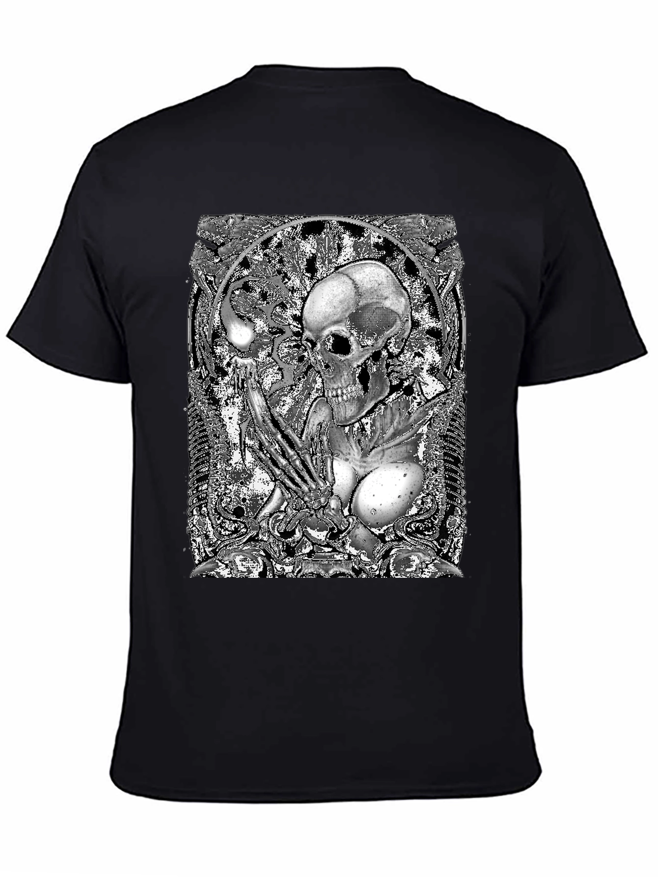 Skull & Bones Graphic Tee - Black
