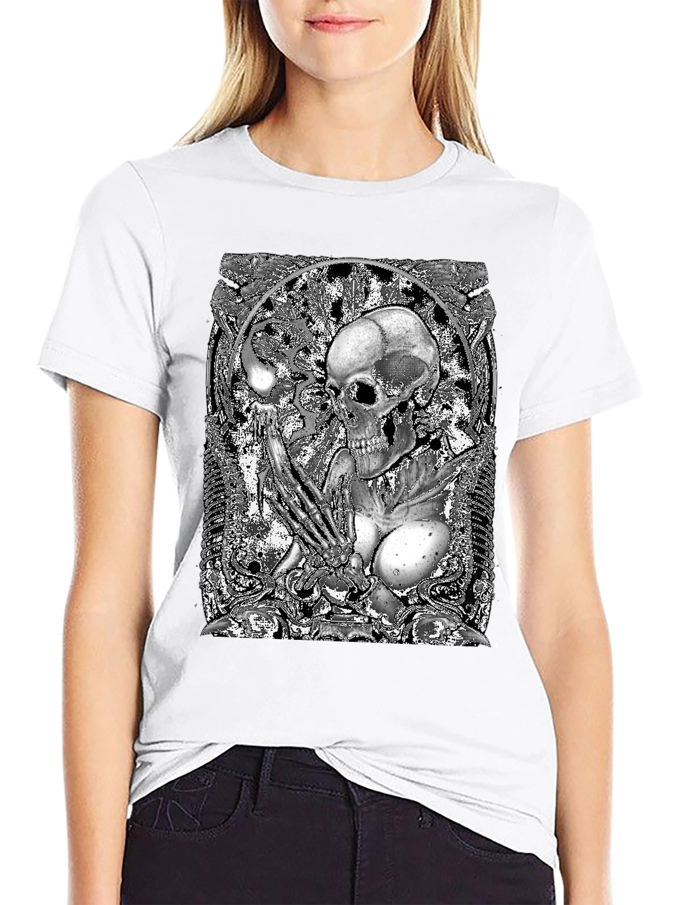Skull & Bones Graphic Tee - Black