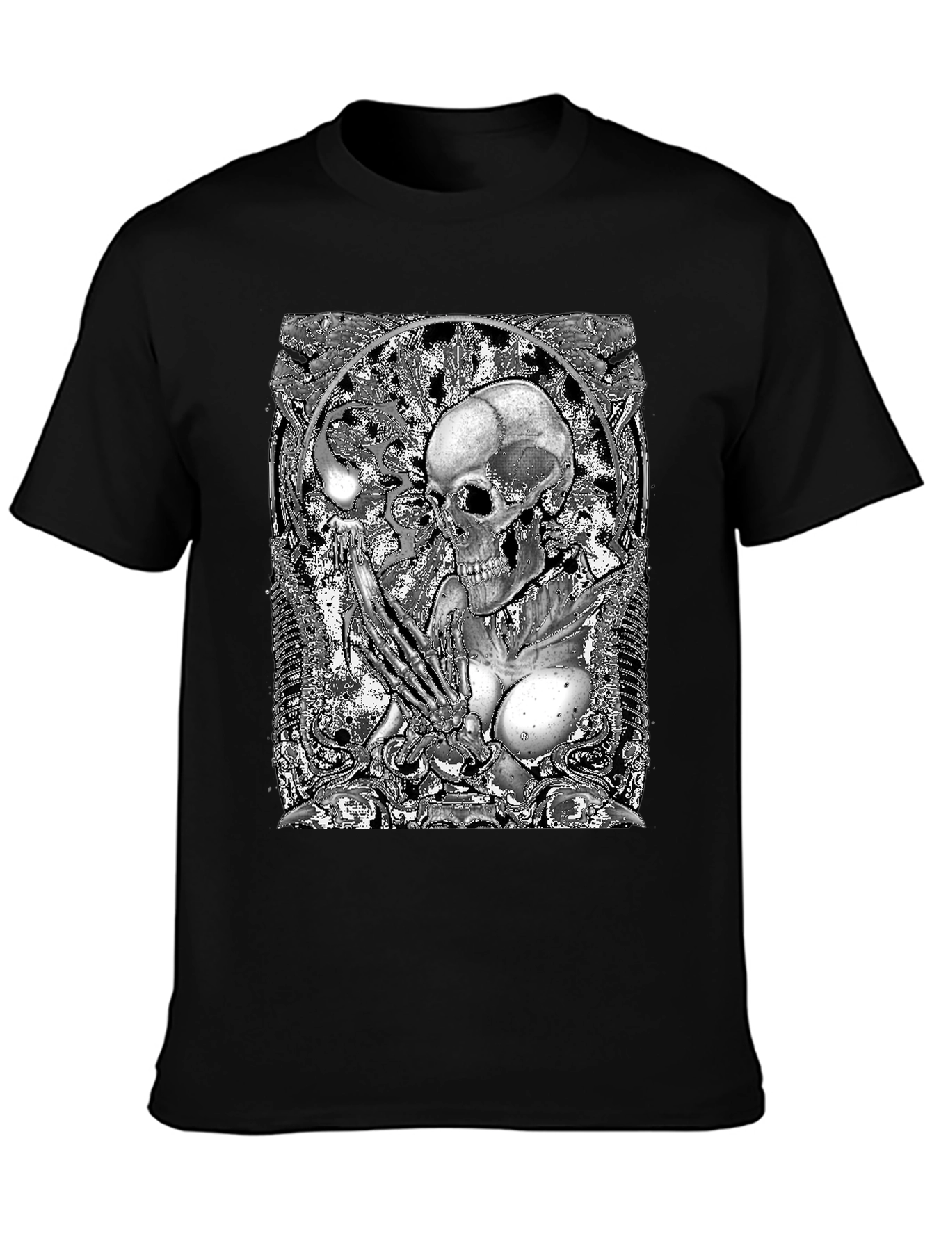 Skull & Bones Graphic Tee - Black