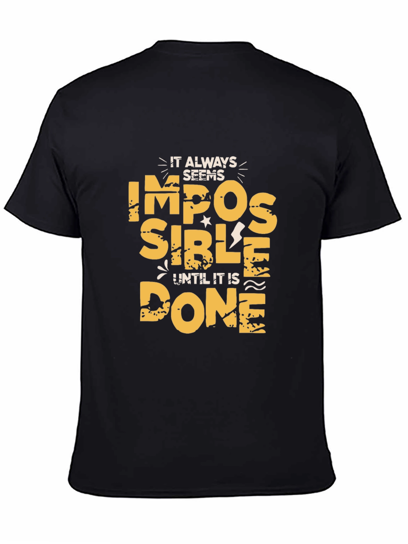 Impossible is Nothing Mens Graphic Tee