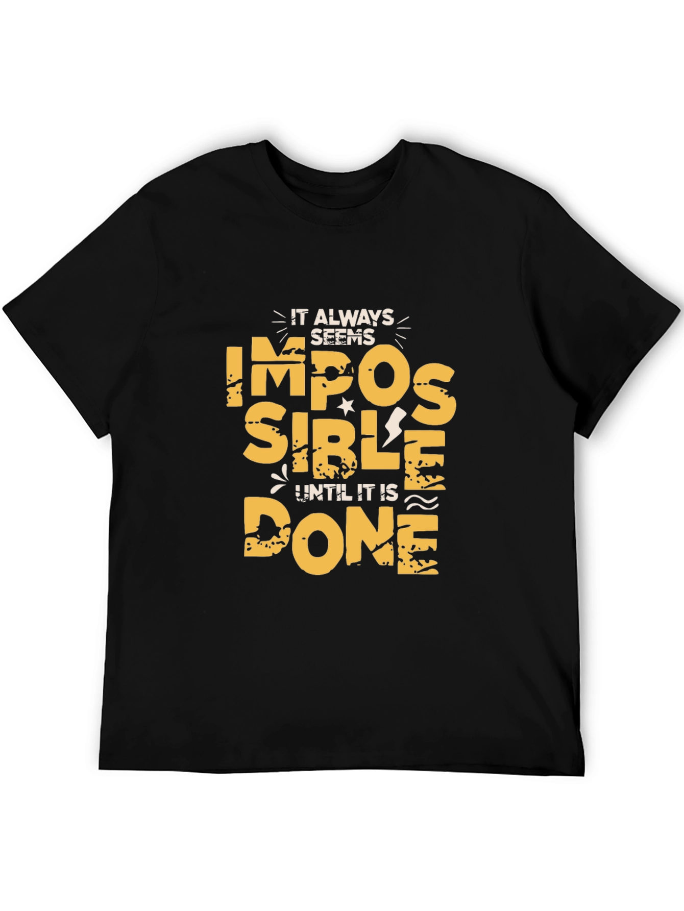 Impossible is Nothing Mens Graphic Tee