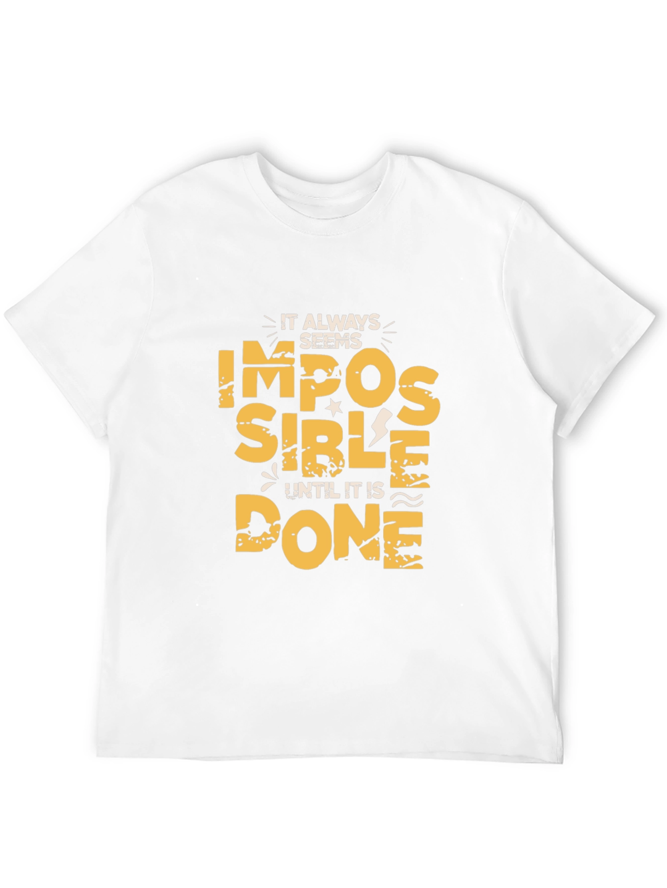 Impossible is Nothing Mens Graphic Tee
