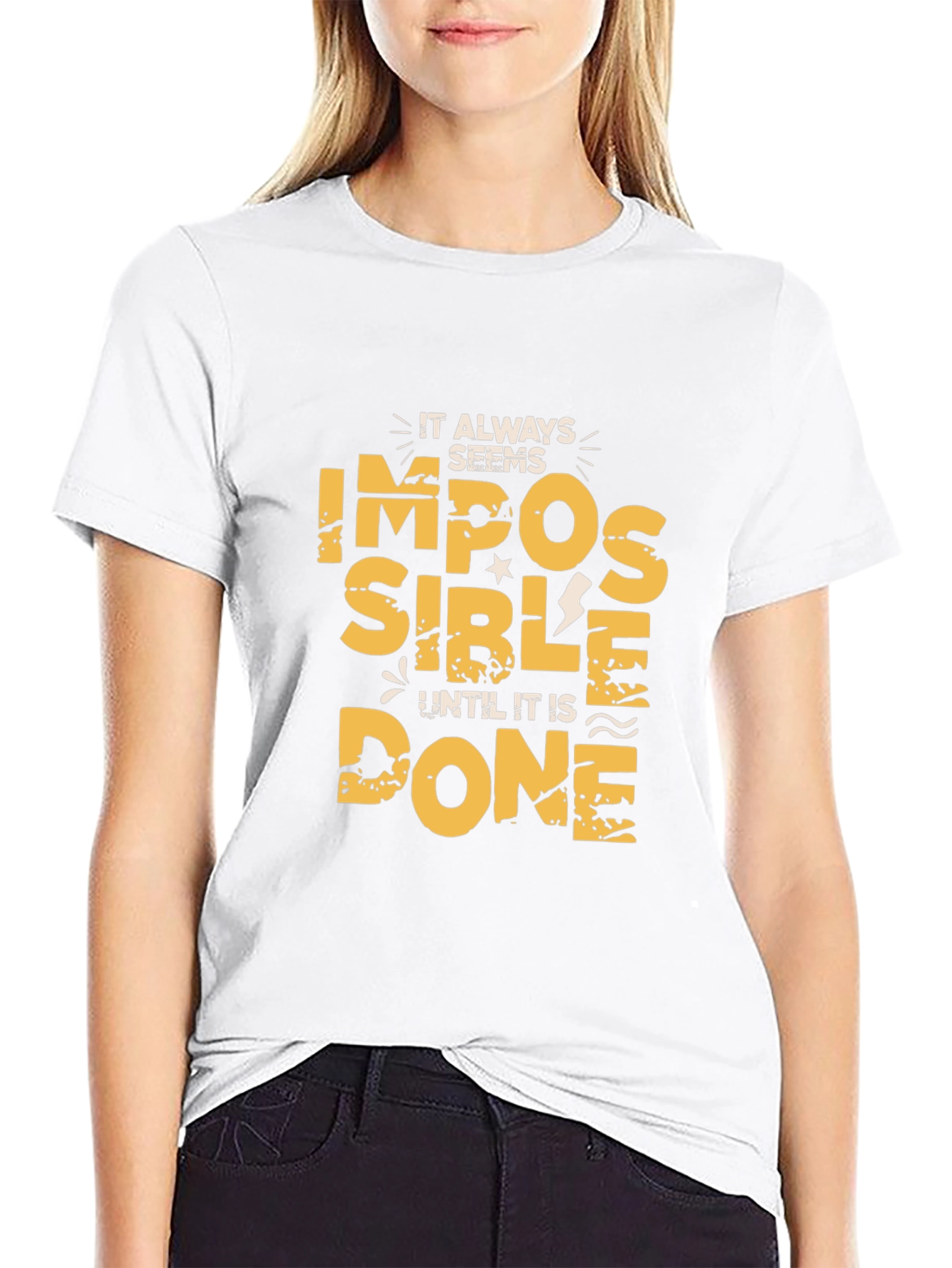 Impossible is Nothing Mens Graphic Tee