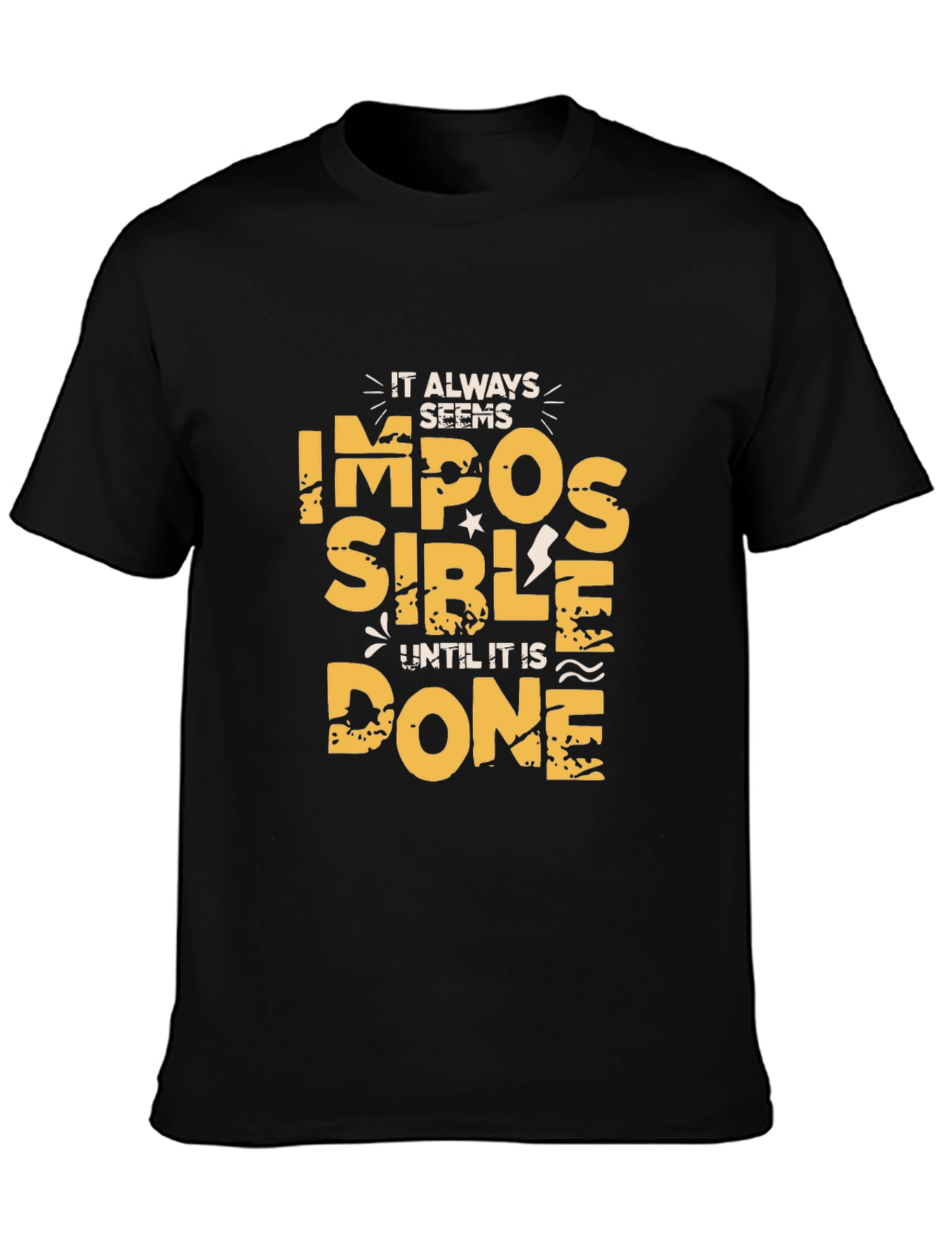 Impossible is Nothing Mens Graphic Tee