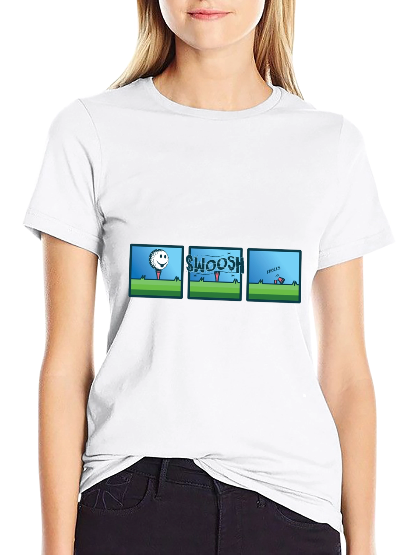 Cartoon Golf Tee Humor T-Shirt