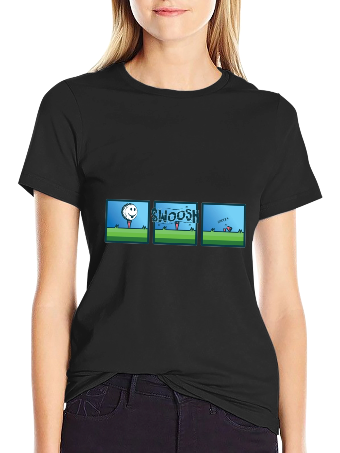 Cartoon Golf Tee Humor T-Shirt