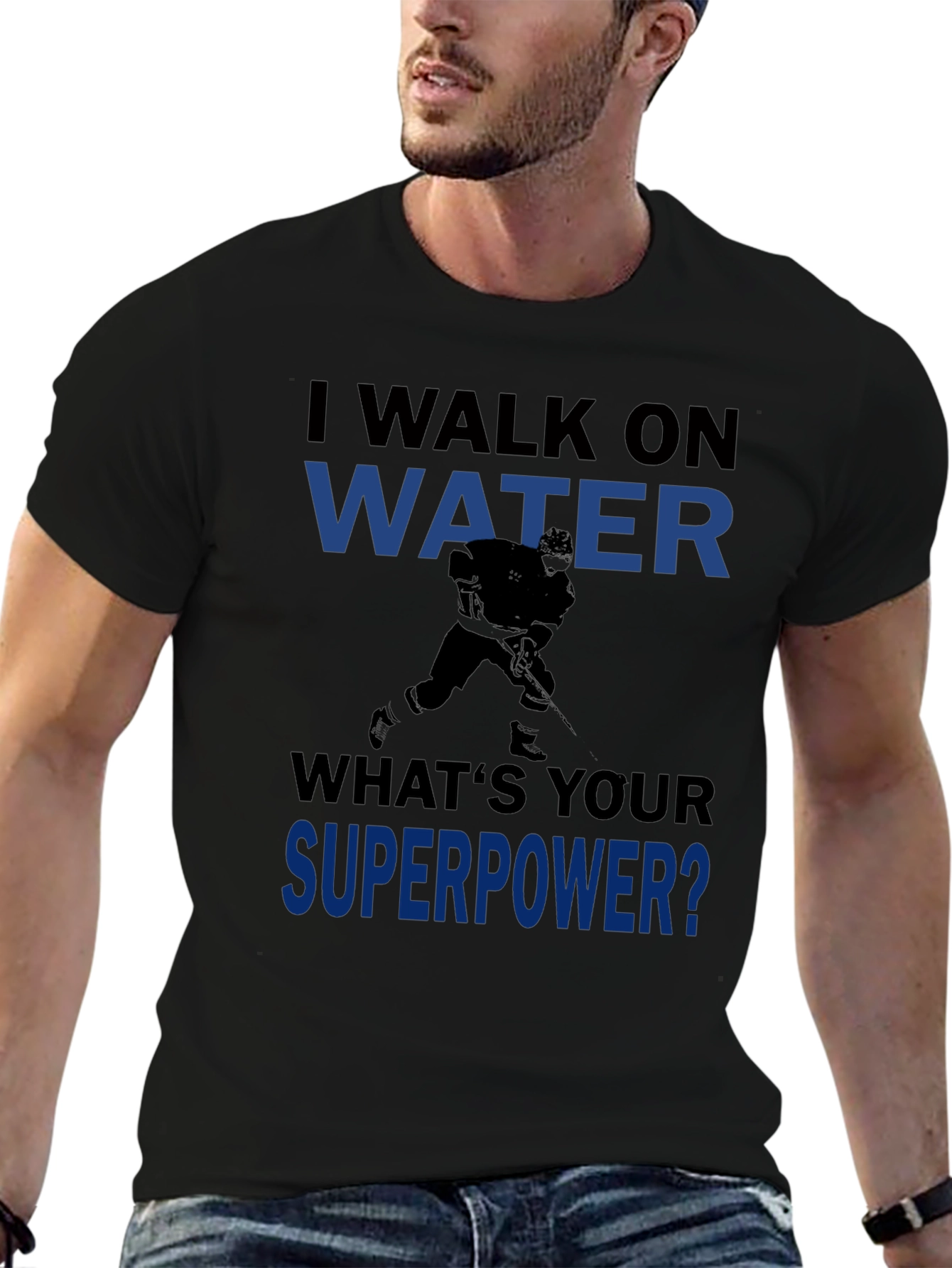 I Walk on Water Hockey Graphic Tee
