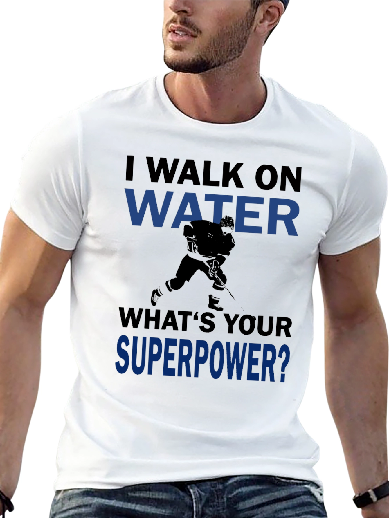 I Walk on Water Hockey Graphic Tee