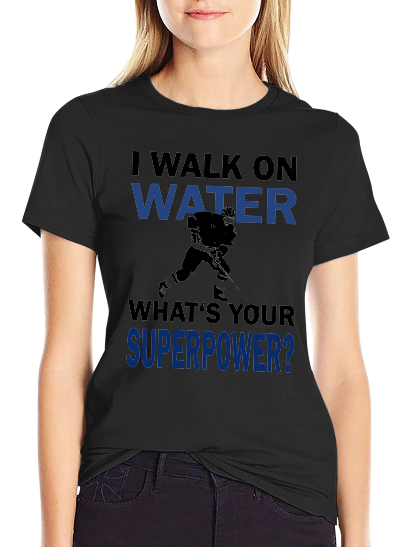 I Walk on Water Hockey Graphic Tee