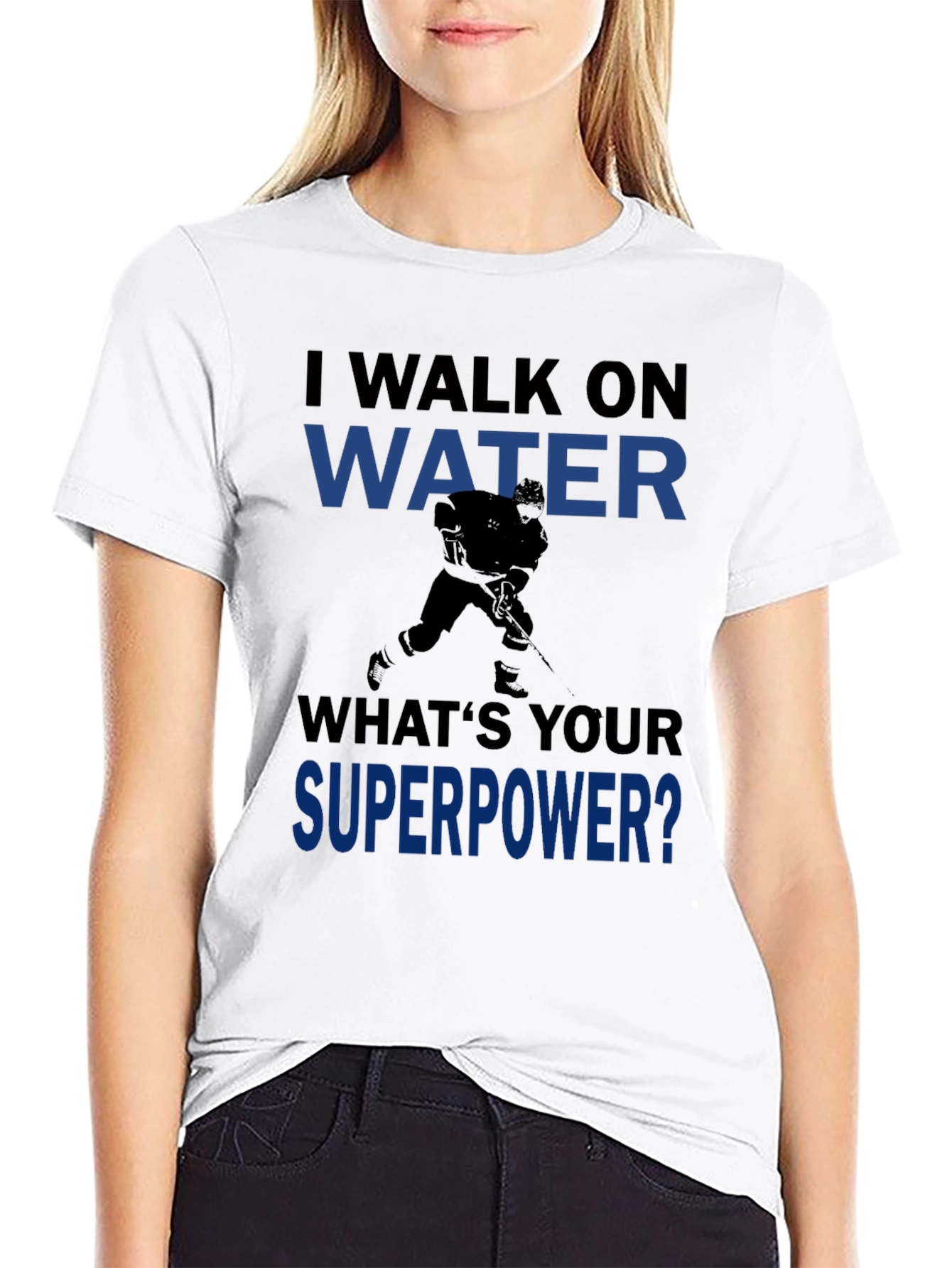 I Walk on Water Hockey Graphic Tee