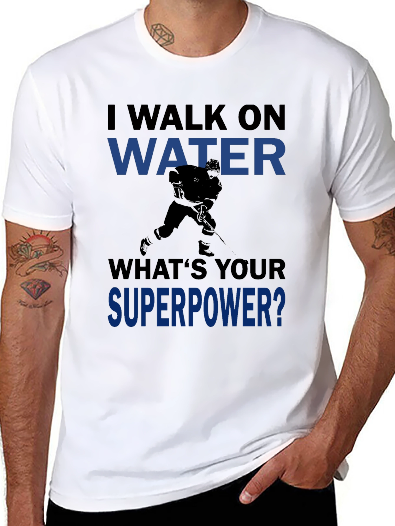 I Walk on Water Hockey Graphic Tee