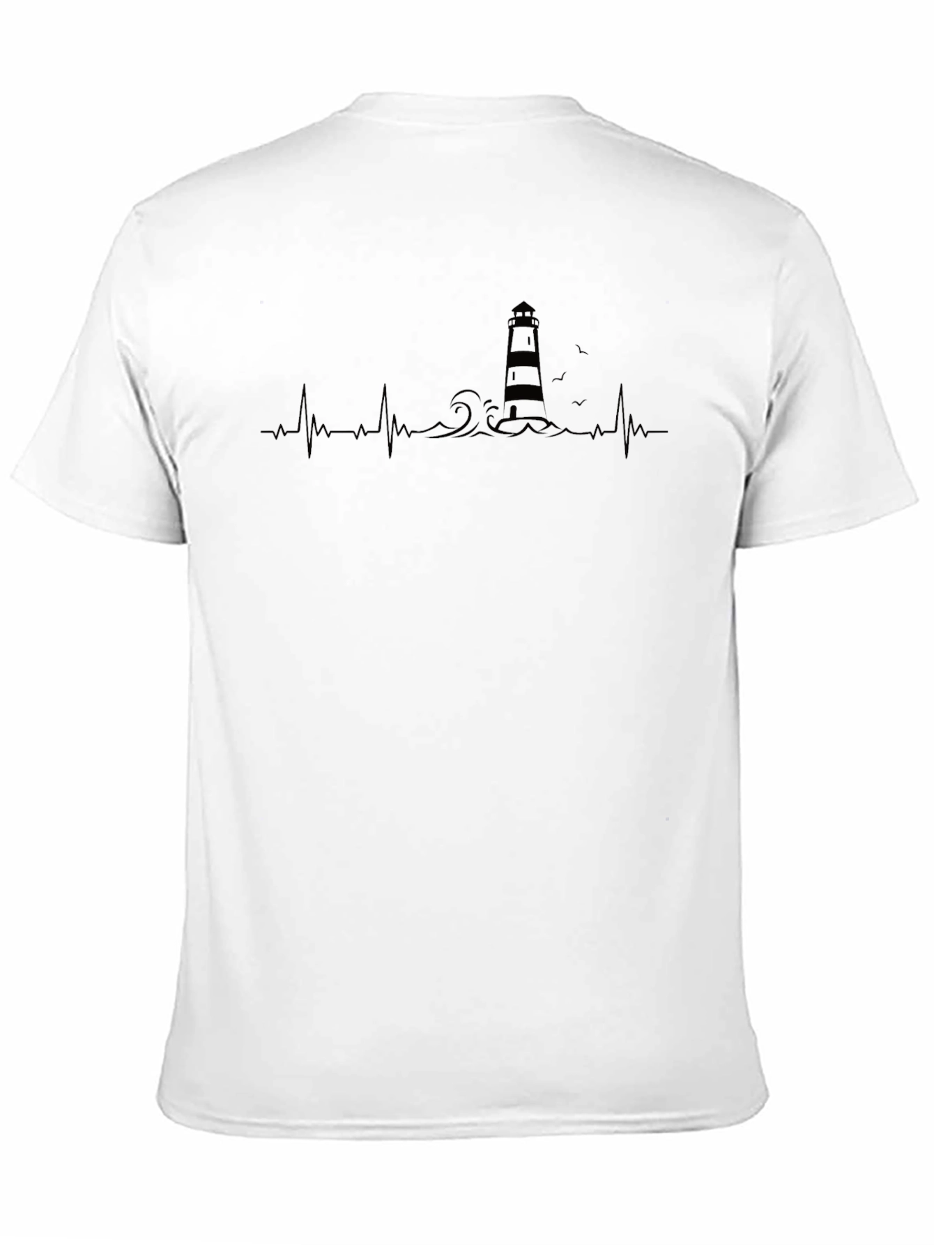 Lighthouse Heartbeat T-Shirt - Coastal Design