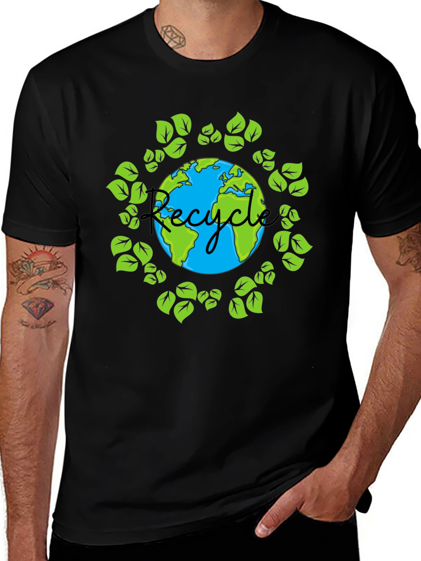 Earth Day Recycle T-Shirt - Eco Friendly Design