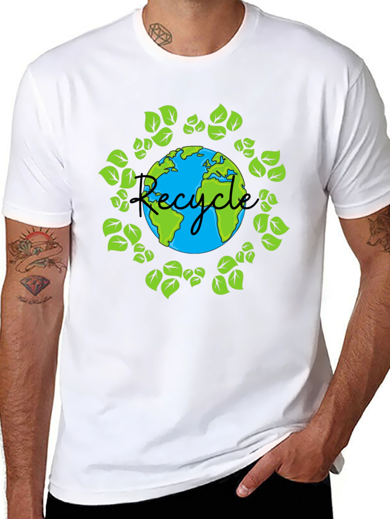 Earth Day Recycle T-Shirt - Eco Friendly Design