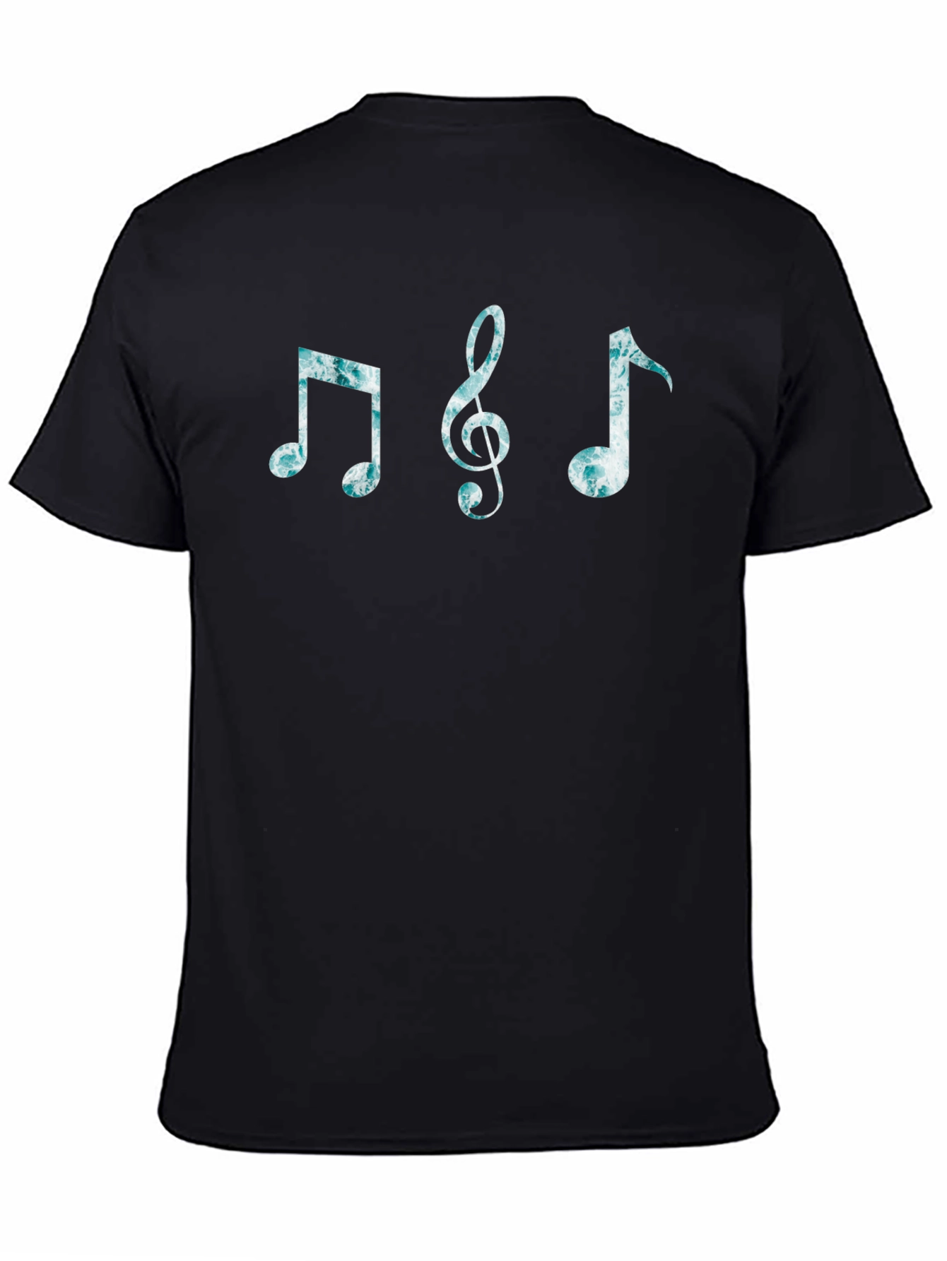 Musical Notes Black T-Shirt