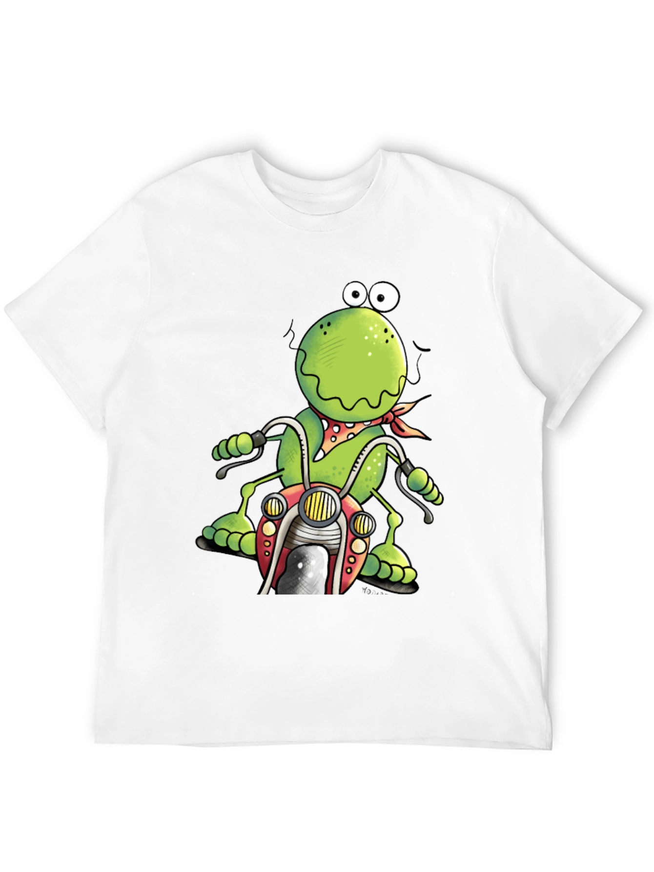 Frog Motorcycle Graphic T-Shirt