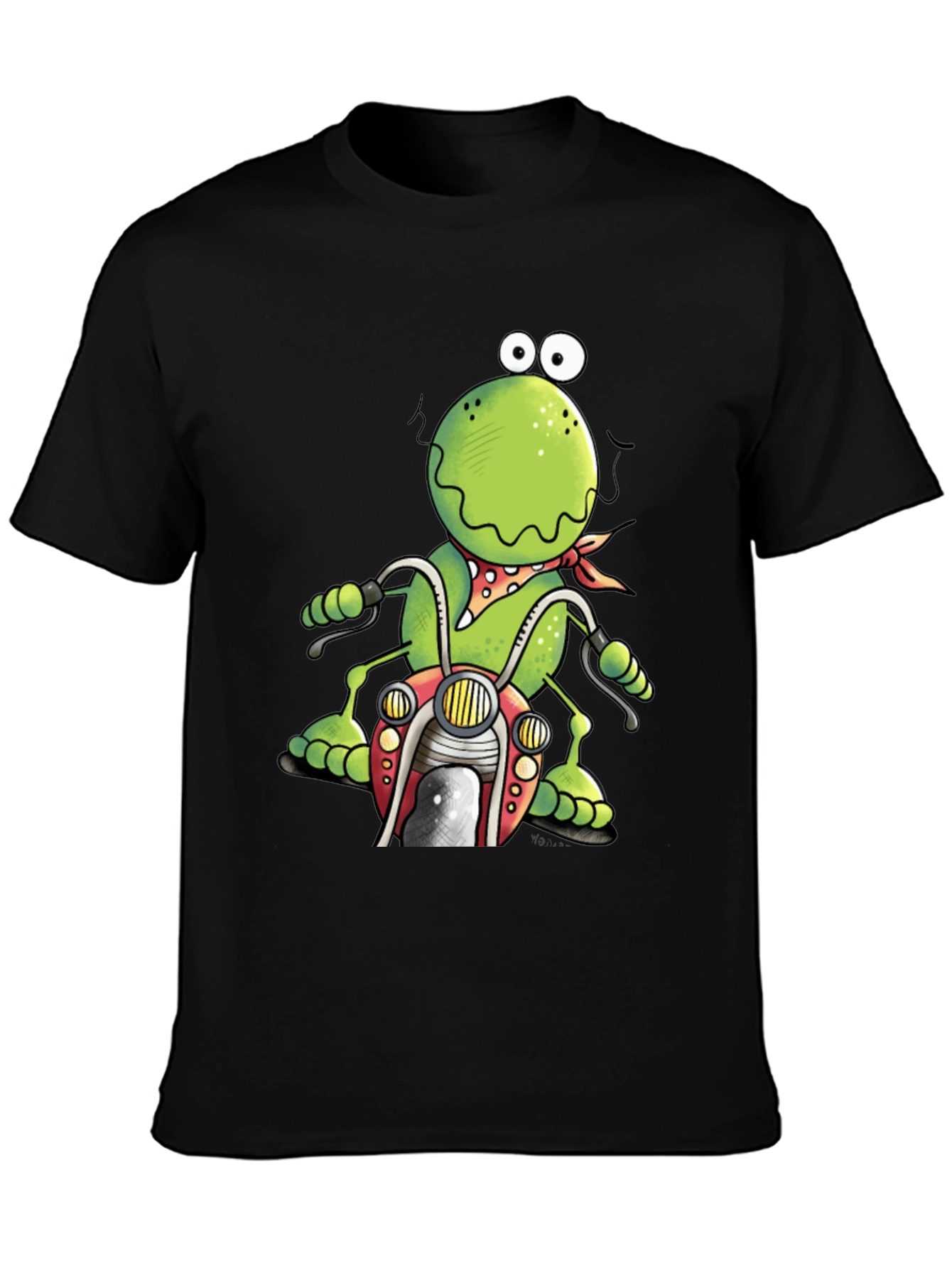 Frog Motorcycle Graphic T-Shirt