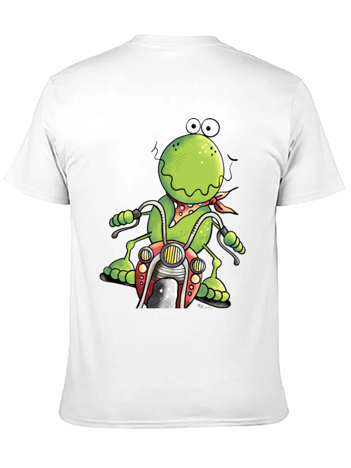 Frog Motorcycle Graphic T-Shirt