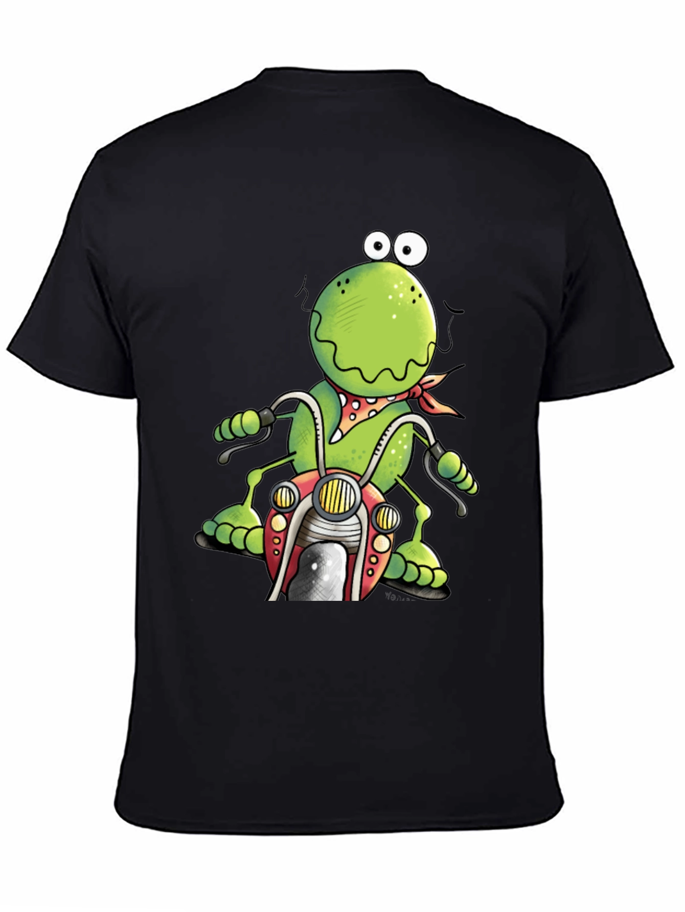 Frog Motorcycle Graphic T-Shirt