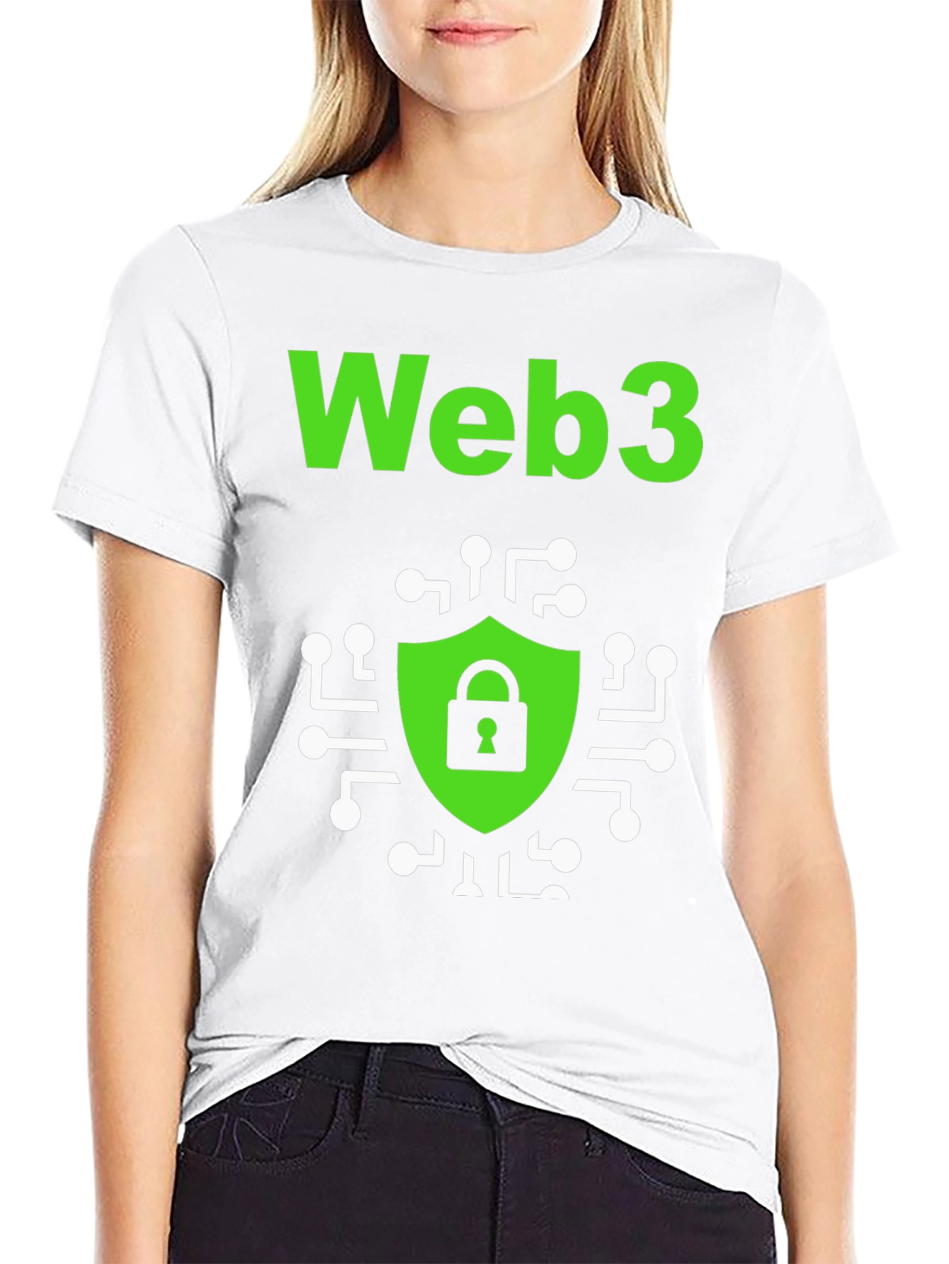 Web3 Security Graphic Tee - Black Cotton