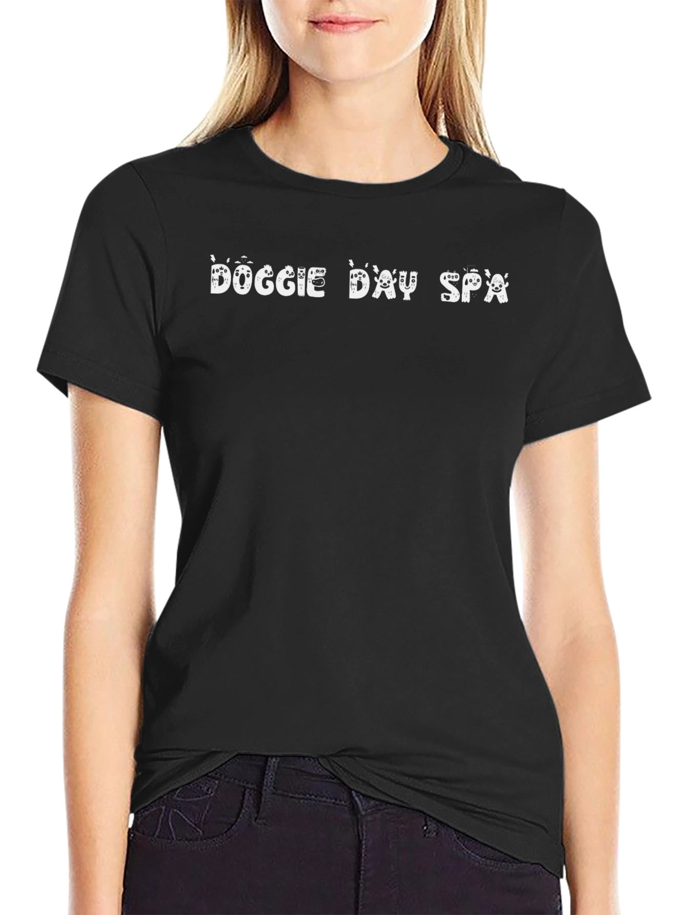 Doggie Day Spa Black T-Shirt