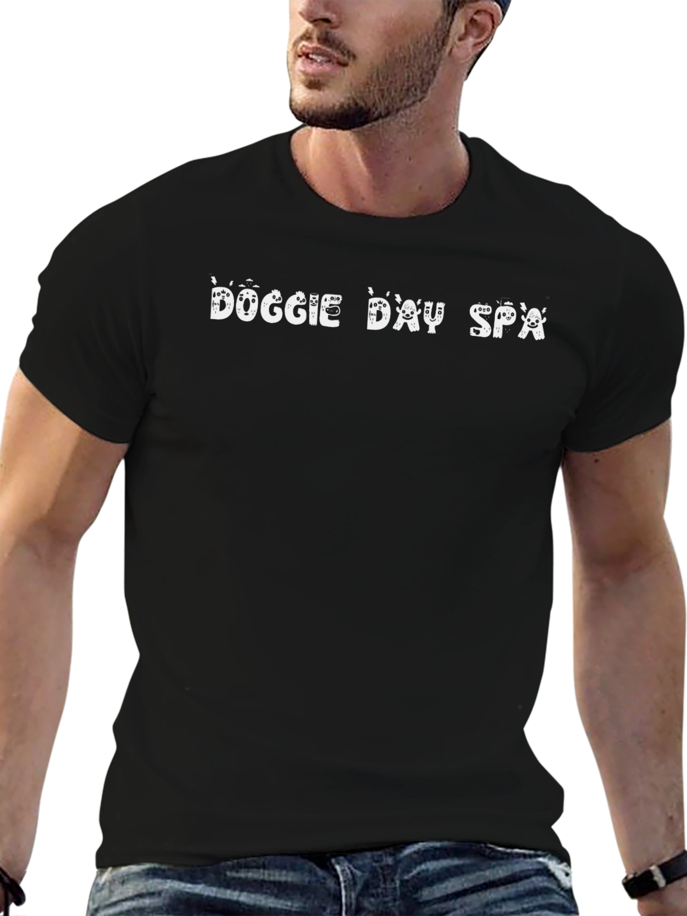 Doggie Day Spa Black T-Shirt