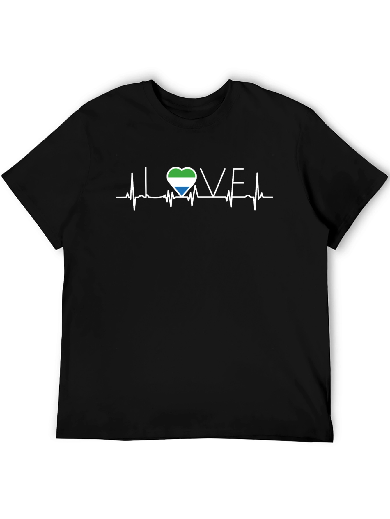 Sierra Leone Love Heartbeat T-Shirt