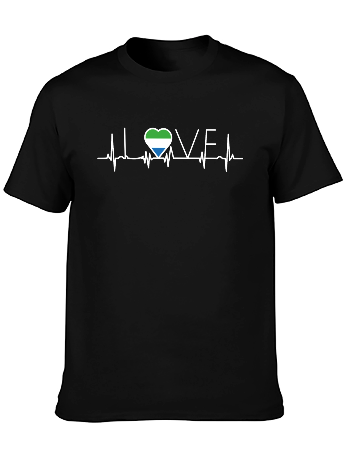 Sierra Leone Love Heartbeat T-Shirt