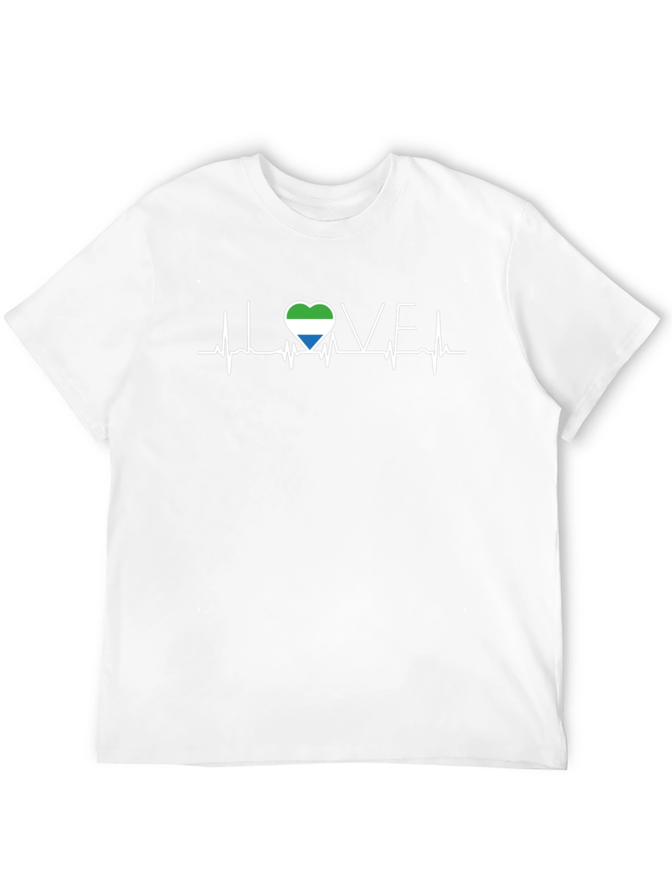 Sierra Leone Love Heartbeat T-Shirt