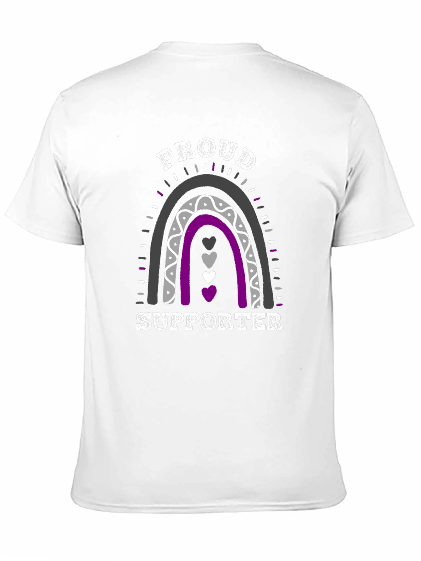 Asexual Pride Supporter Rainbow T-Shirt