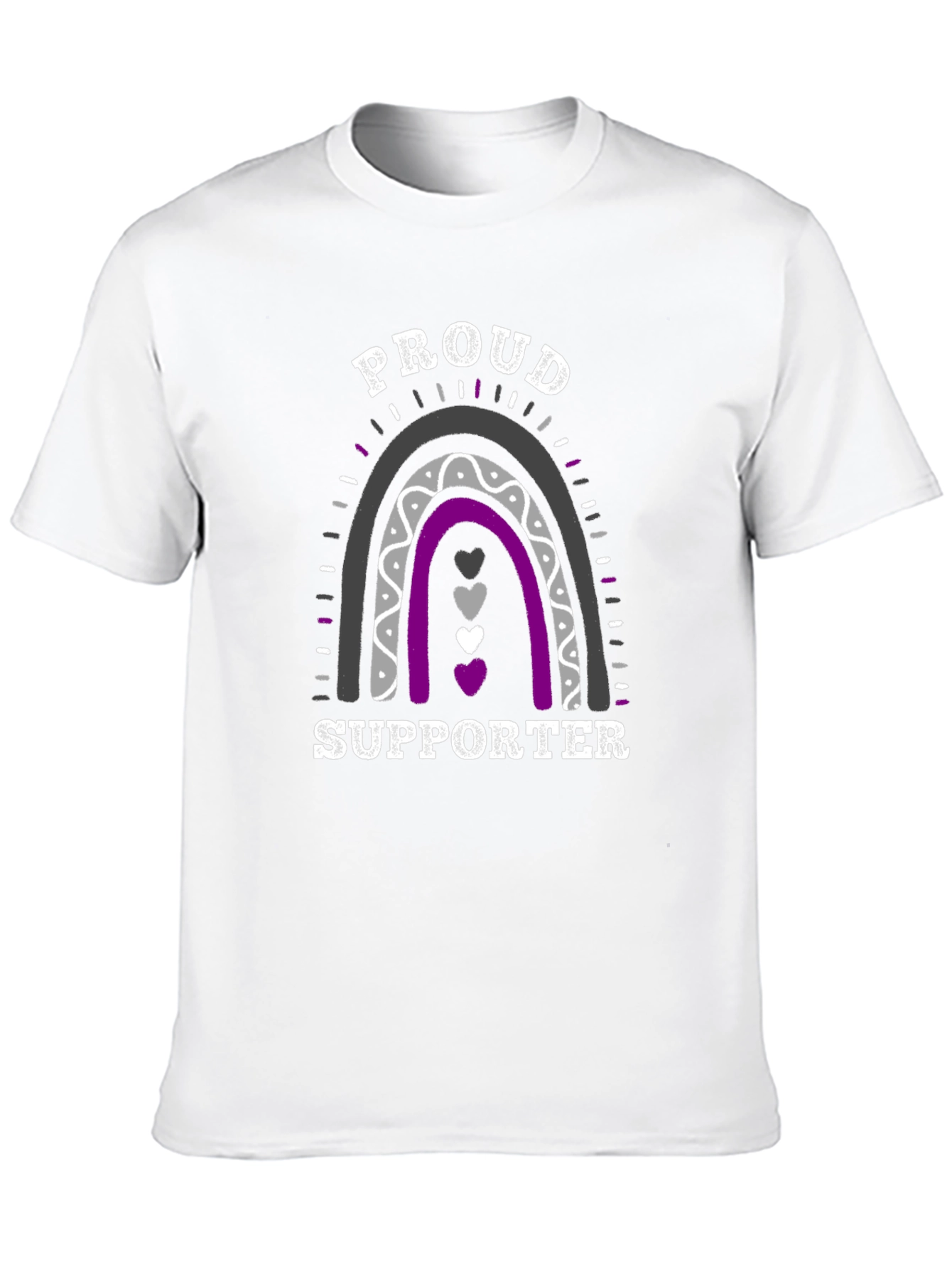 Asexual Pride Supporter Rainbow T-Shirt