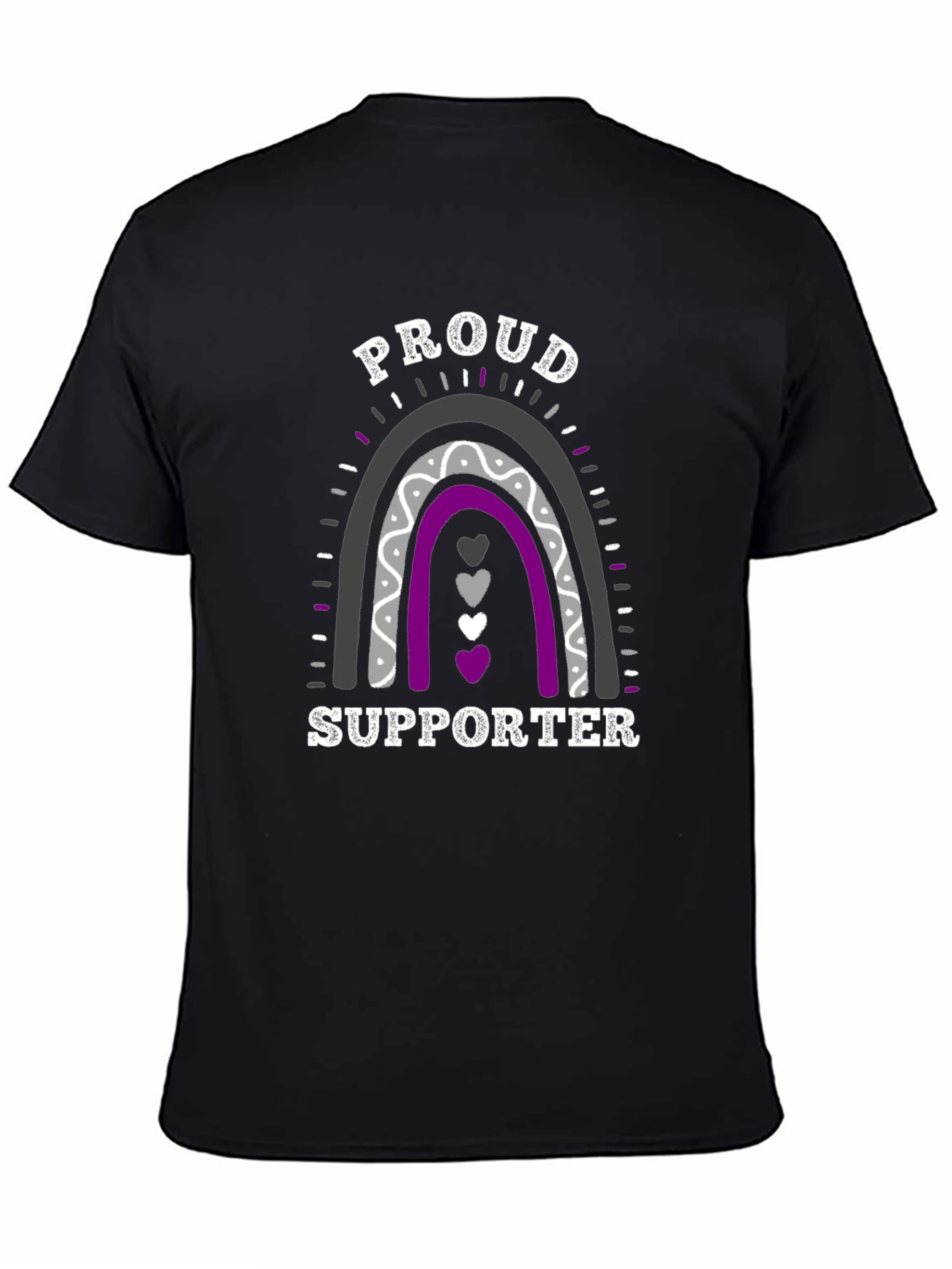 Asexual Pride Supporter Rainbow T-Shirt