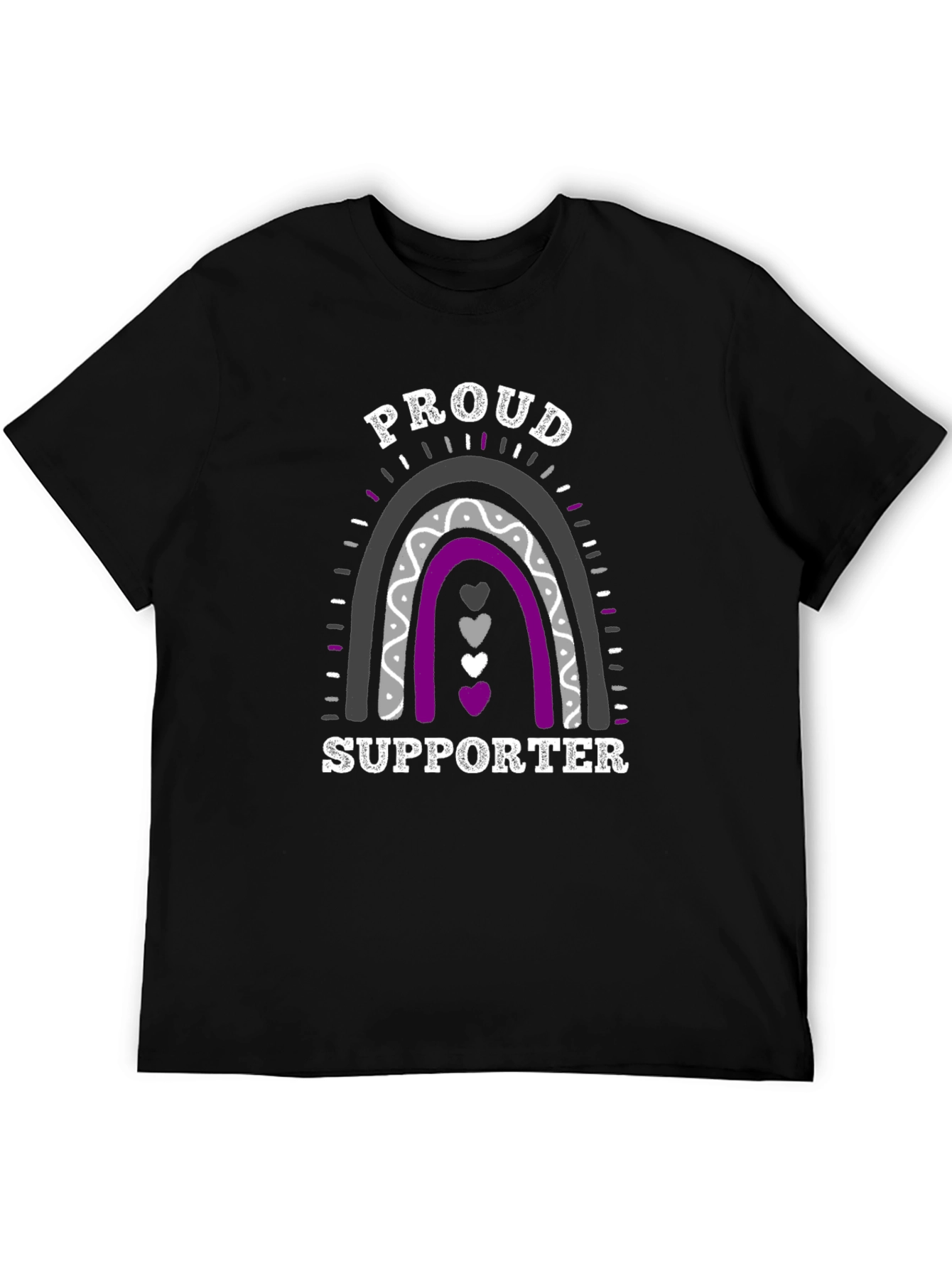 Asexual Pride Supporter Rainbow T-Shirt