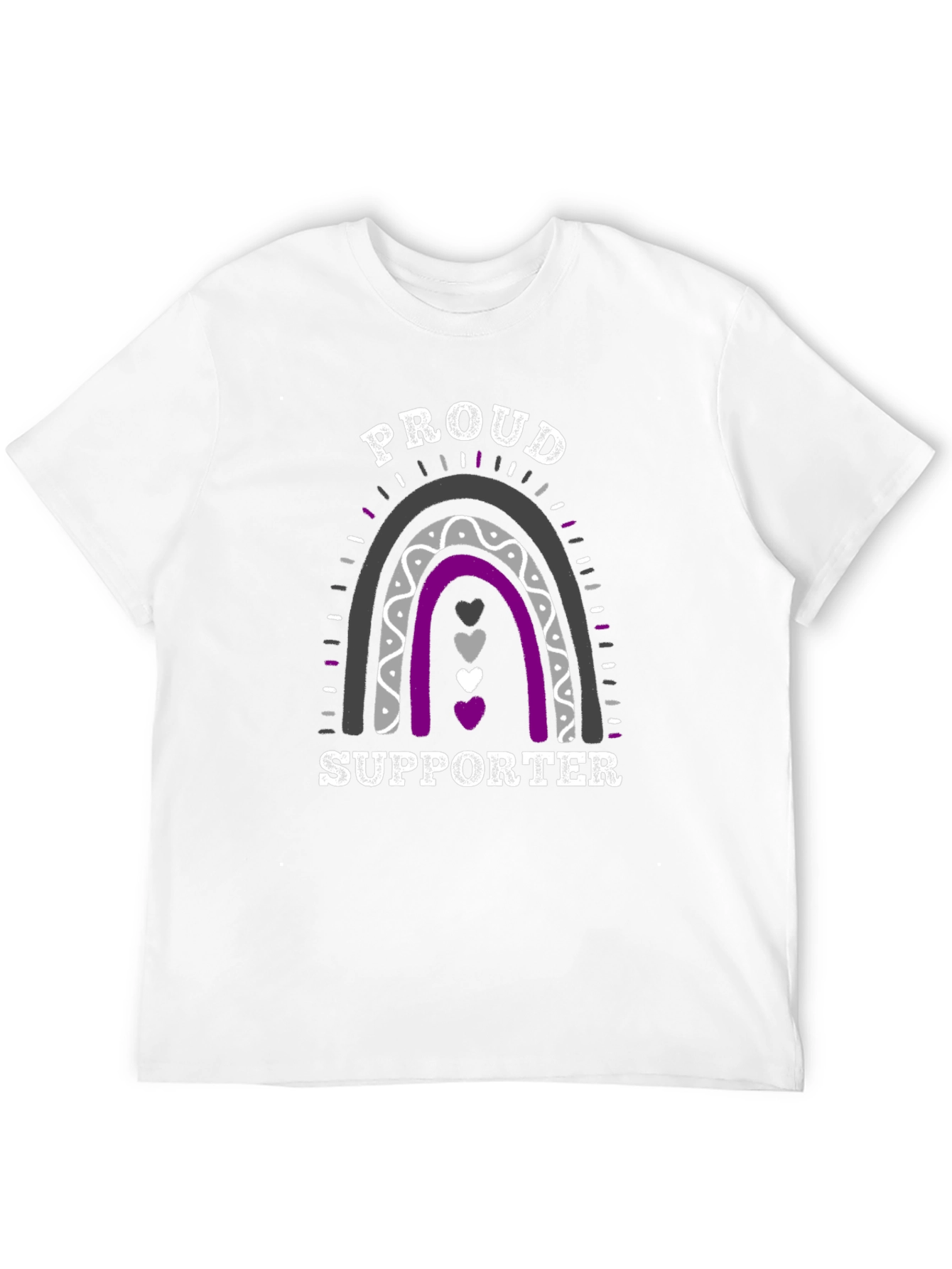 Asexual Pride Supporter Rainbow T-Shirt
