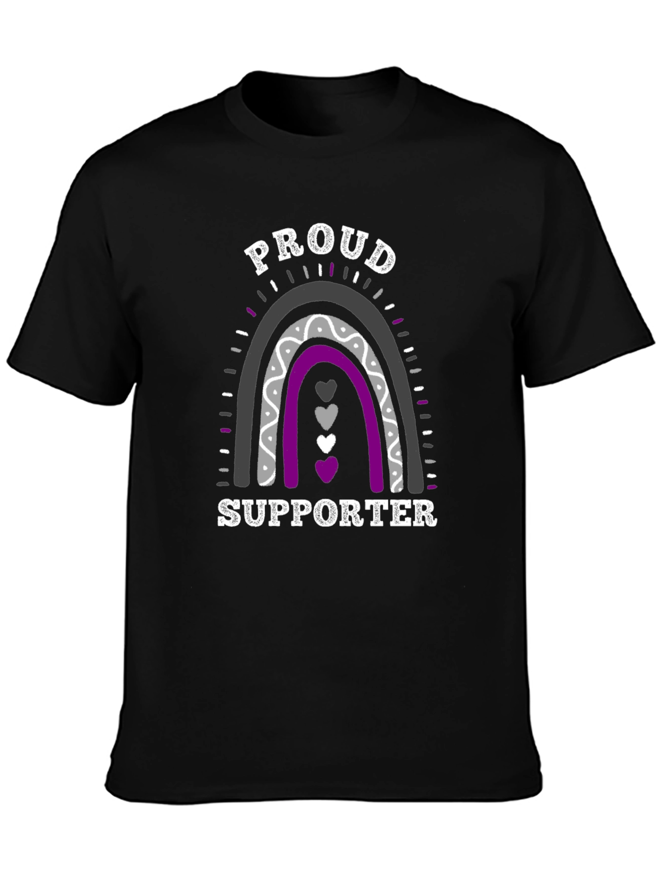 Asexual Pride Supporter Rainbow T-Shirt