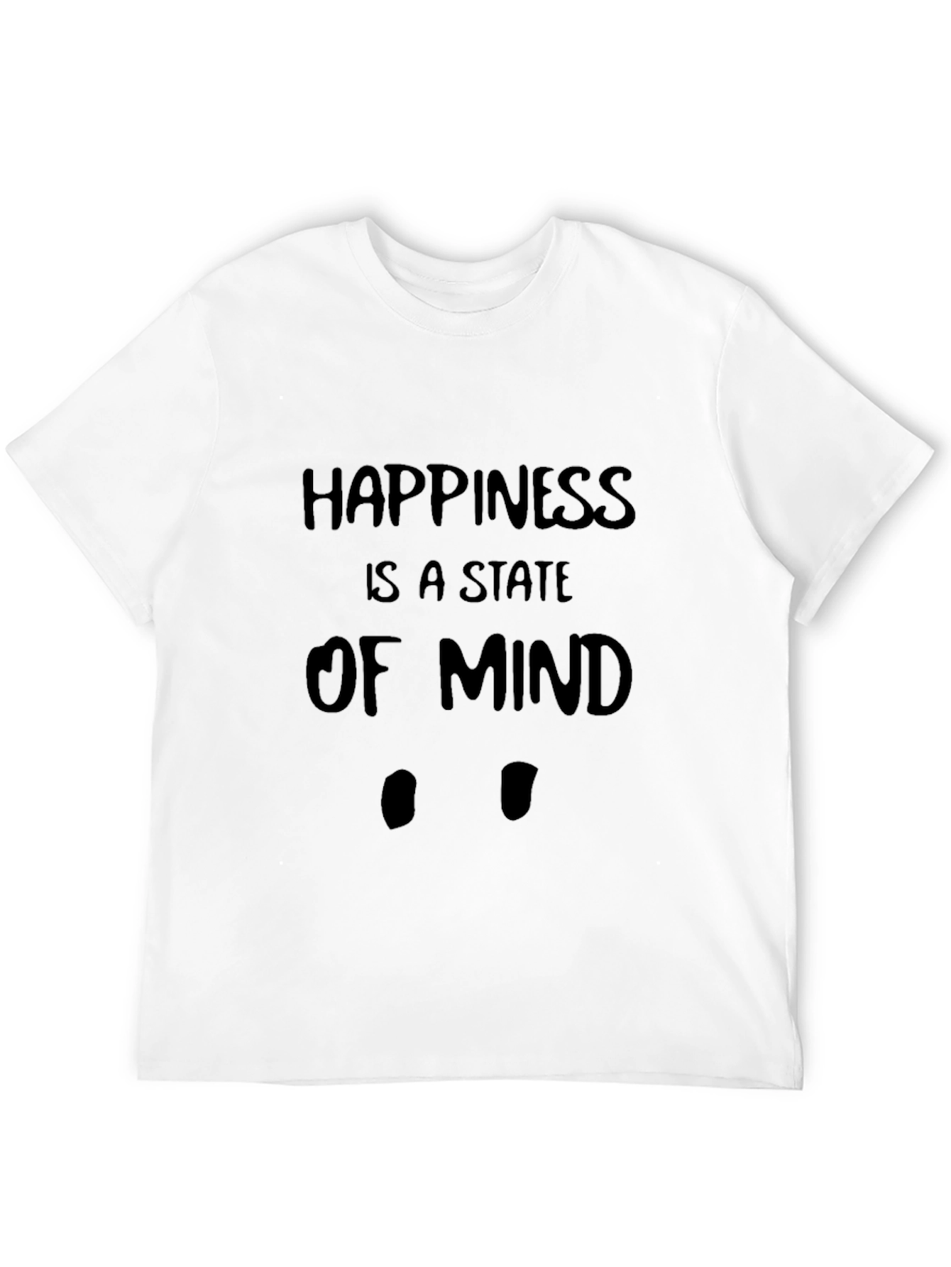 Happiness State of Mind Black T-Shirt