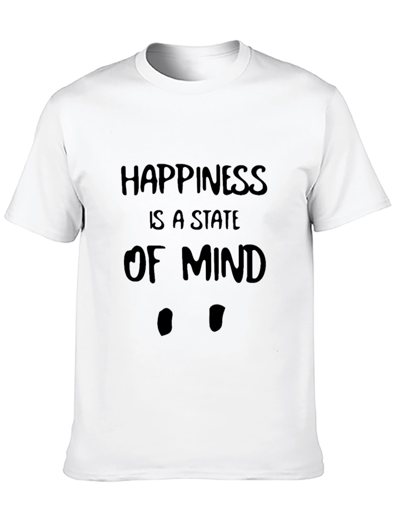 Happiness State of Mind Black T-Shirt