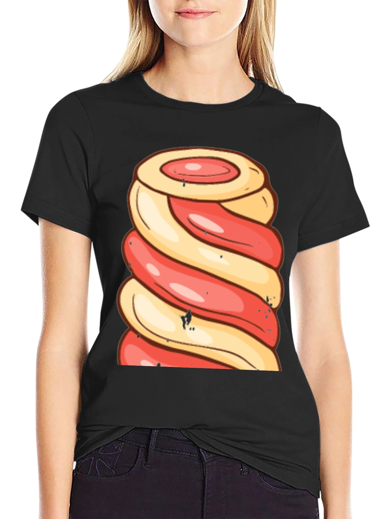 Swirl Lollipop Graphic Tee - Fun Novelty Design