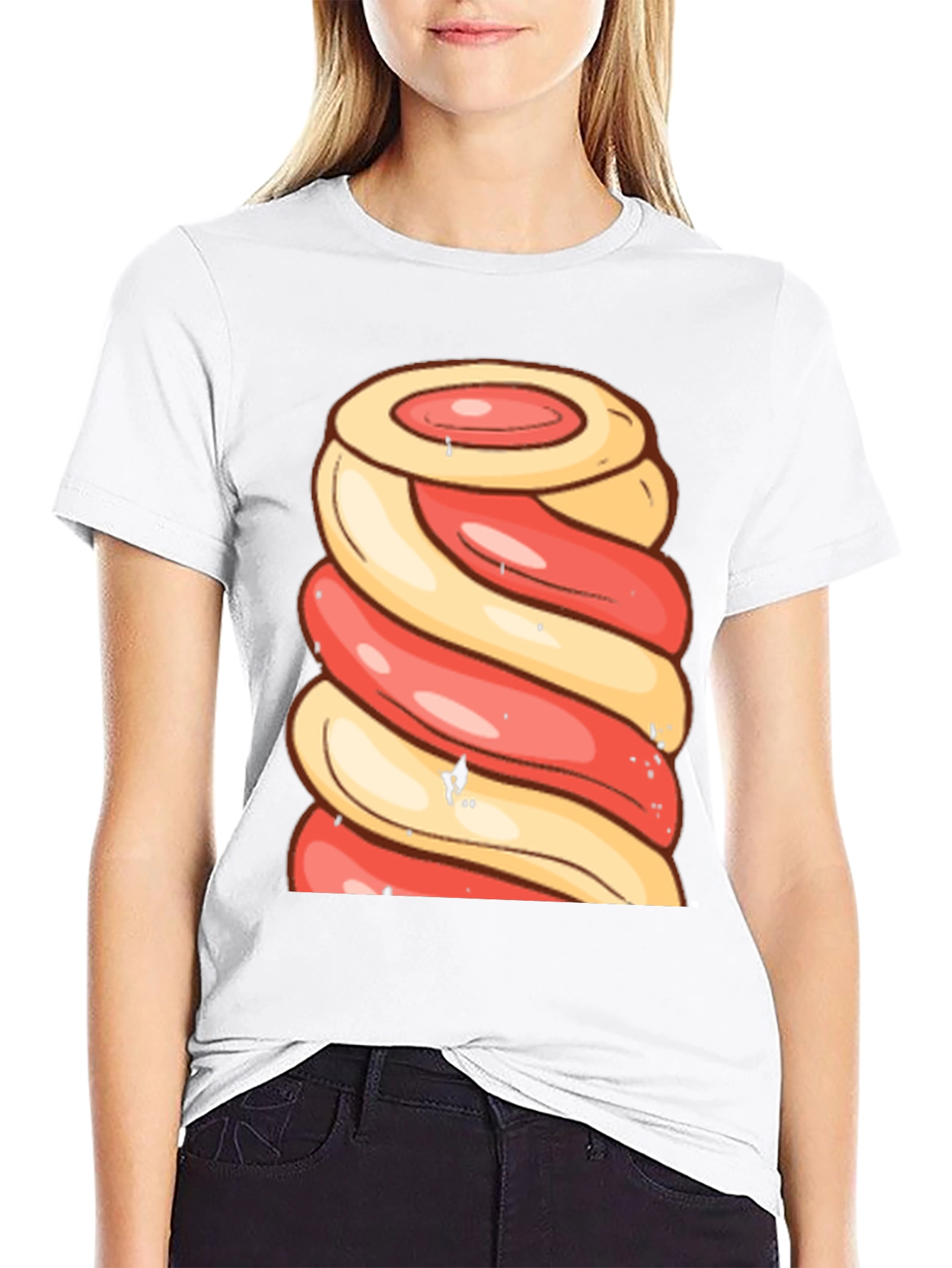 Swirl Lollipop Graphic Tee - Fun Novelty Design