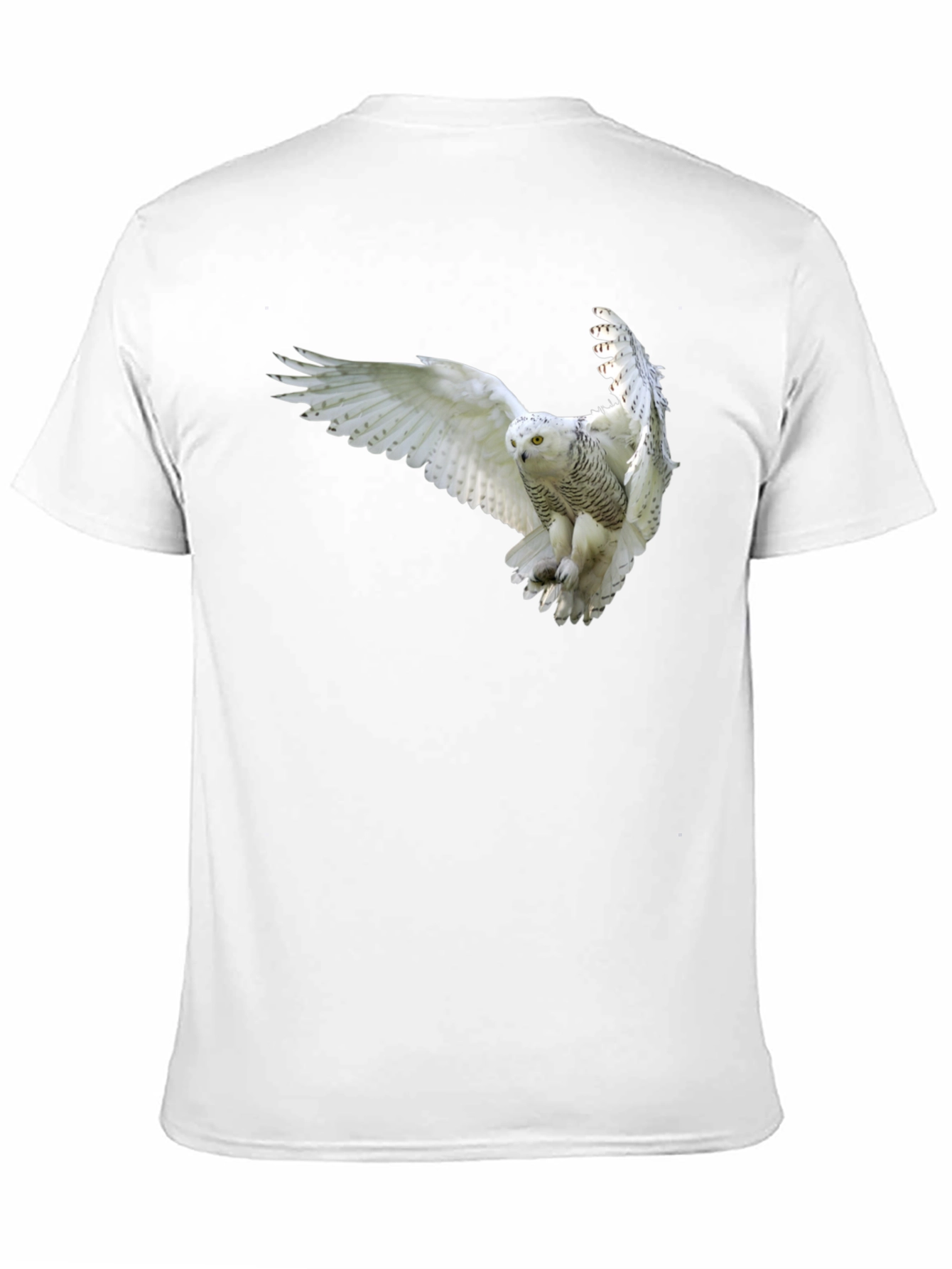 Snowy Owl Graphic Black T-Shirt