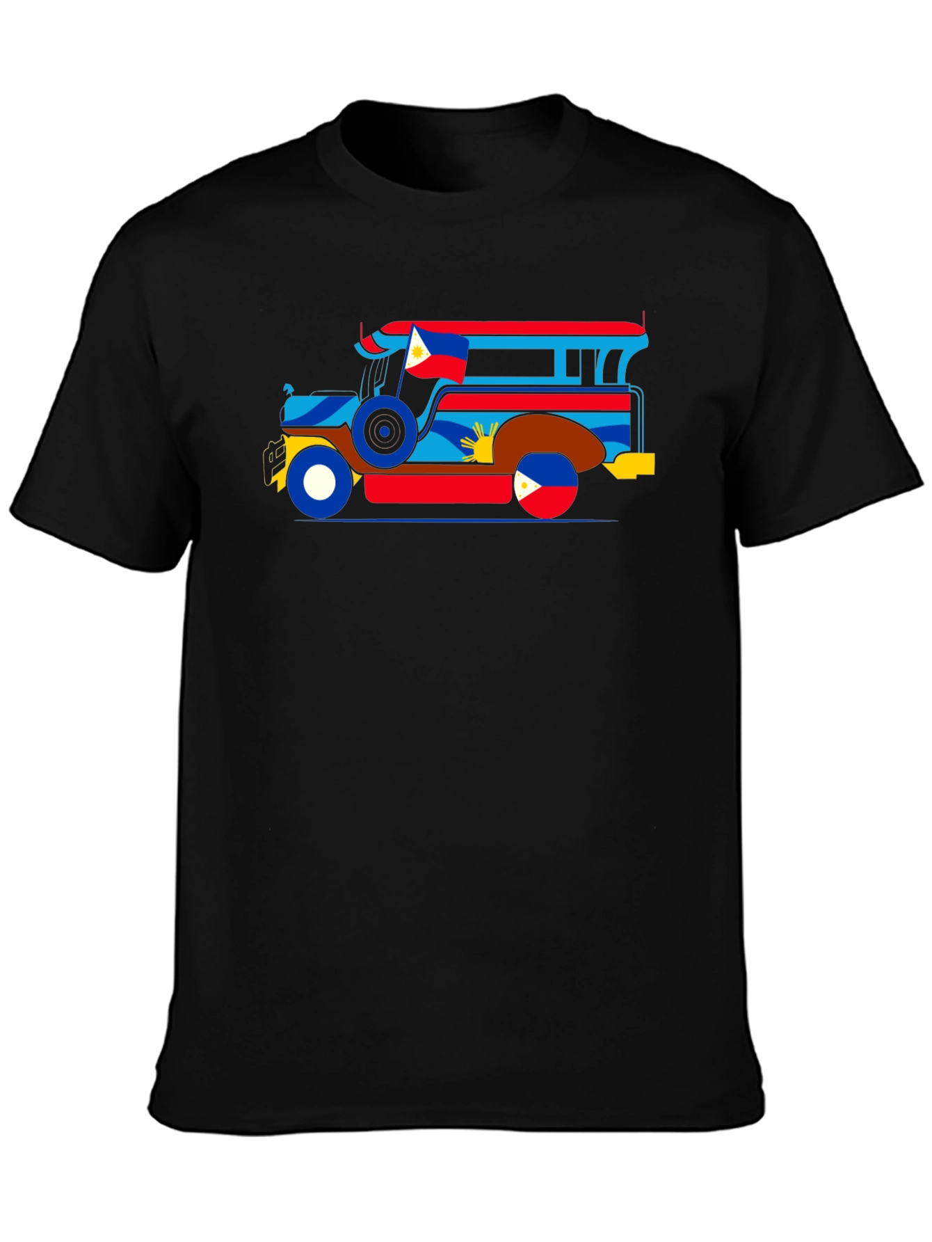 Filipino Jeepney Graphic Tee - Black
