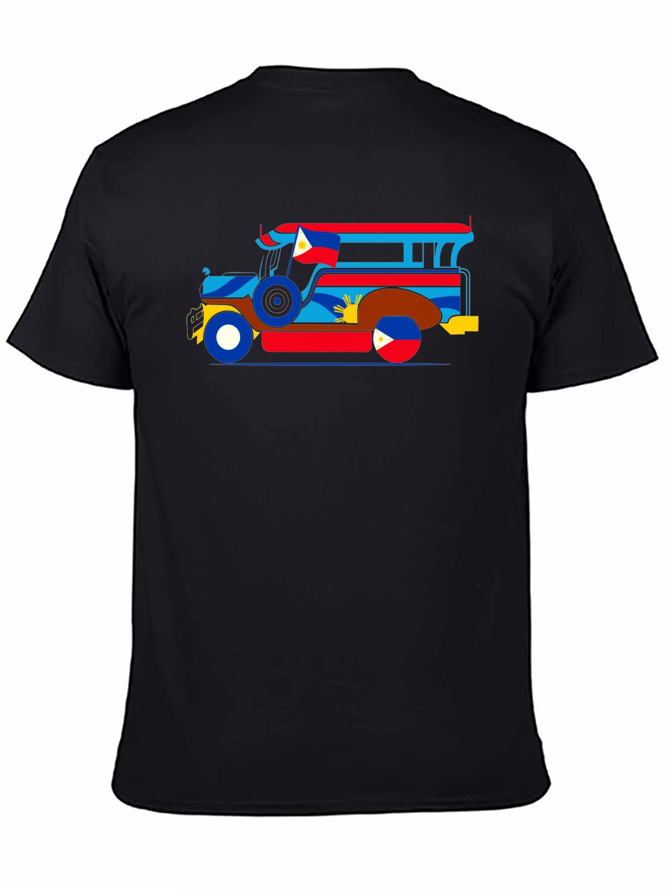 Filipino Jeepney Graphic Tee - Black