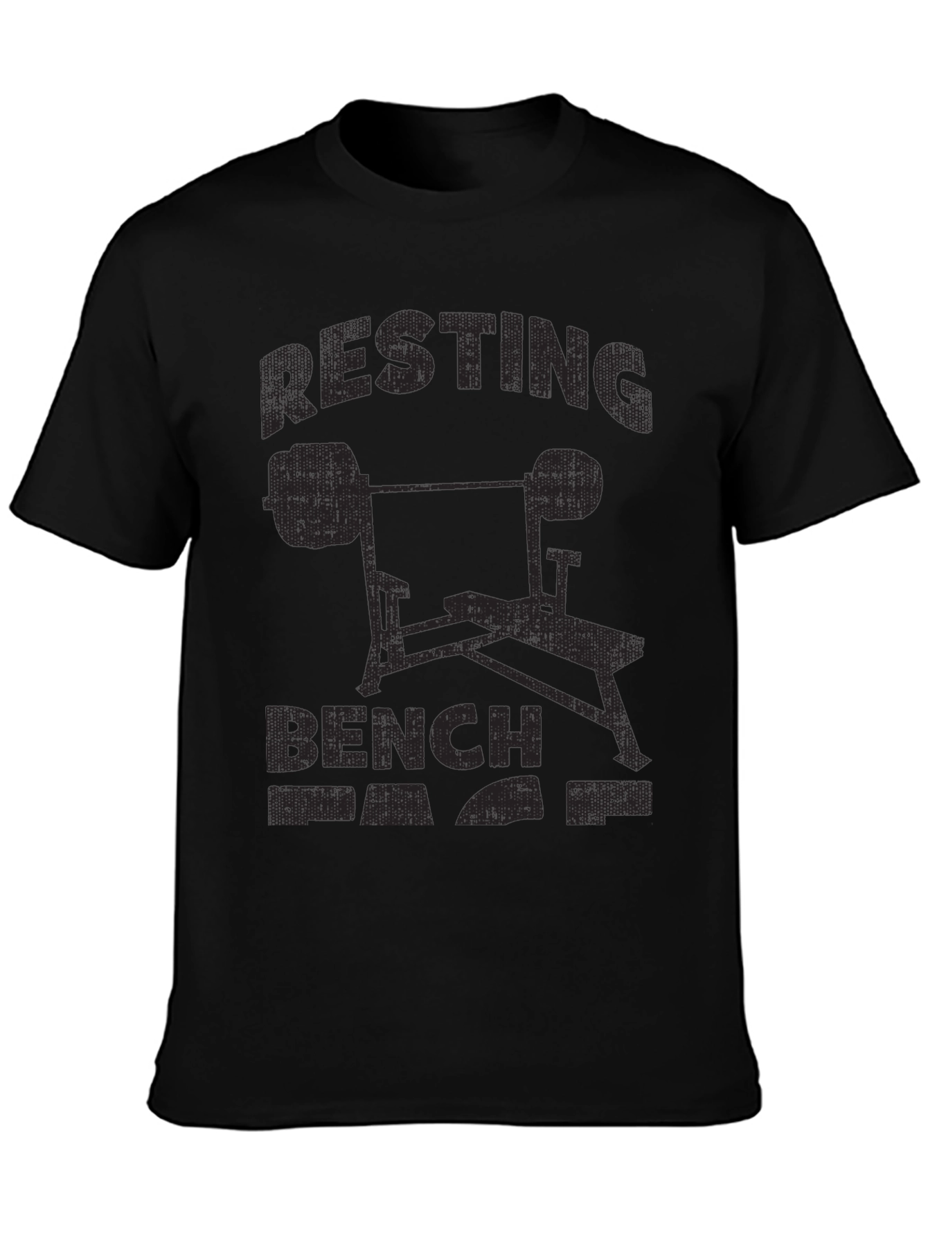 Resting Bench T-Shirt Black Gym Apparel