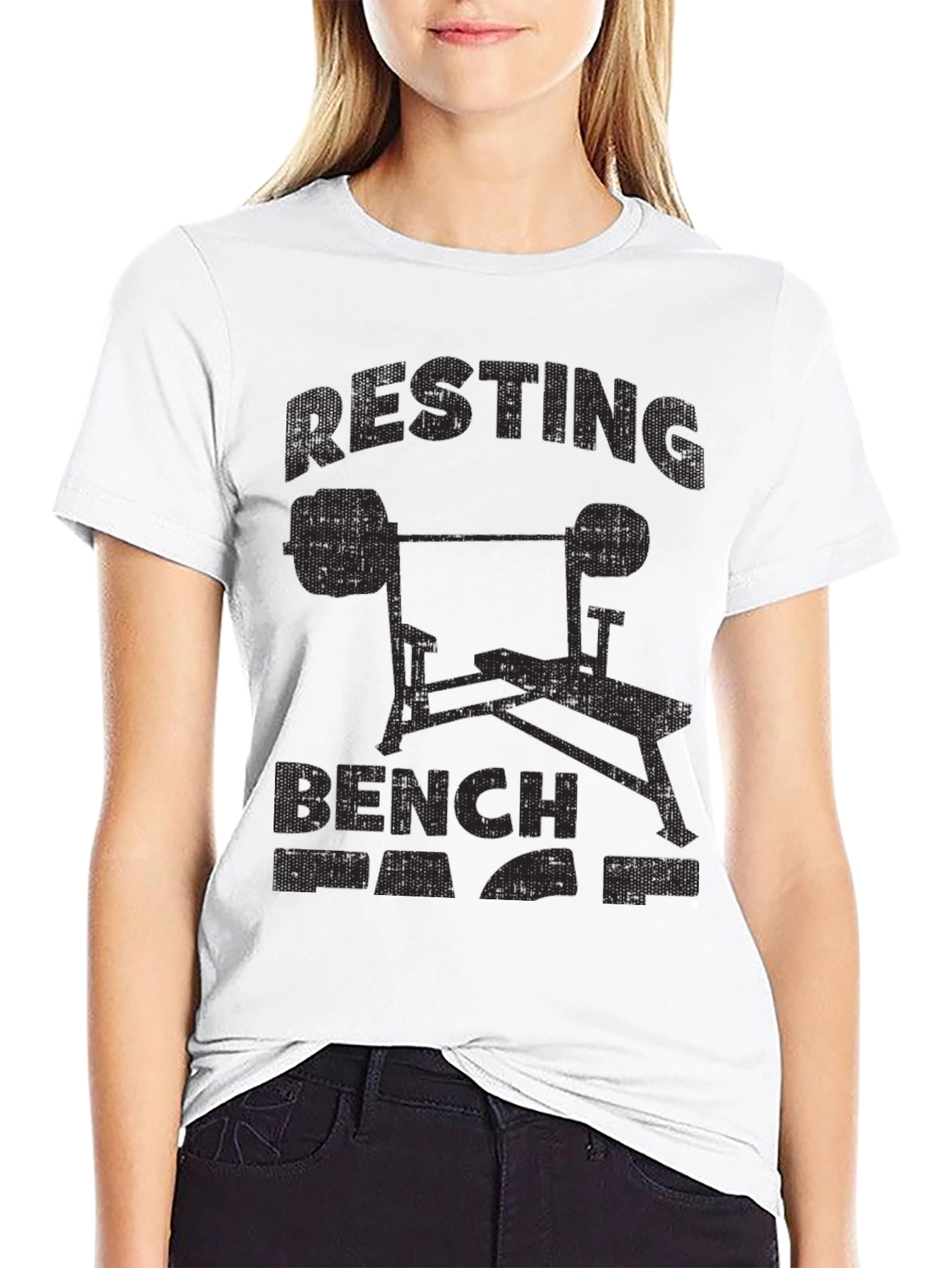 Resting Bench T-Shirt Black Gym Apparel